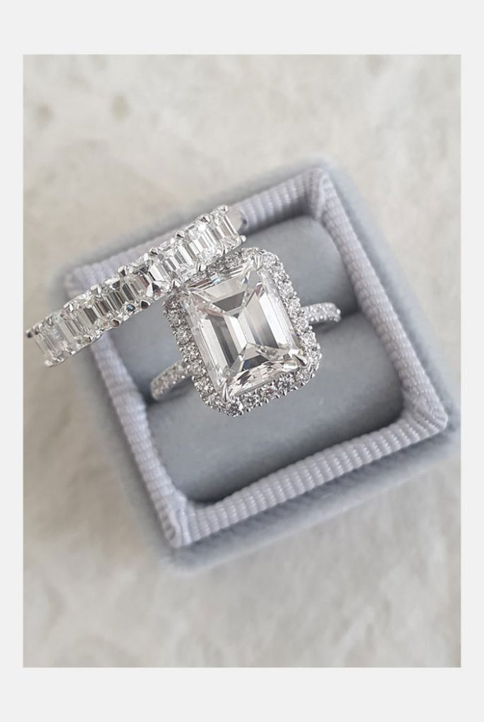 3 Carat Moissanite Engagement Ring