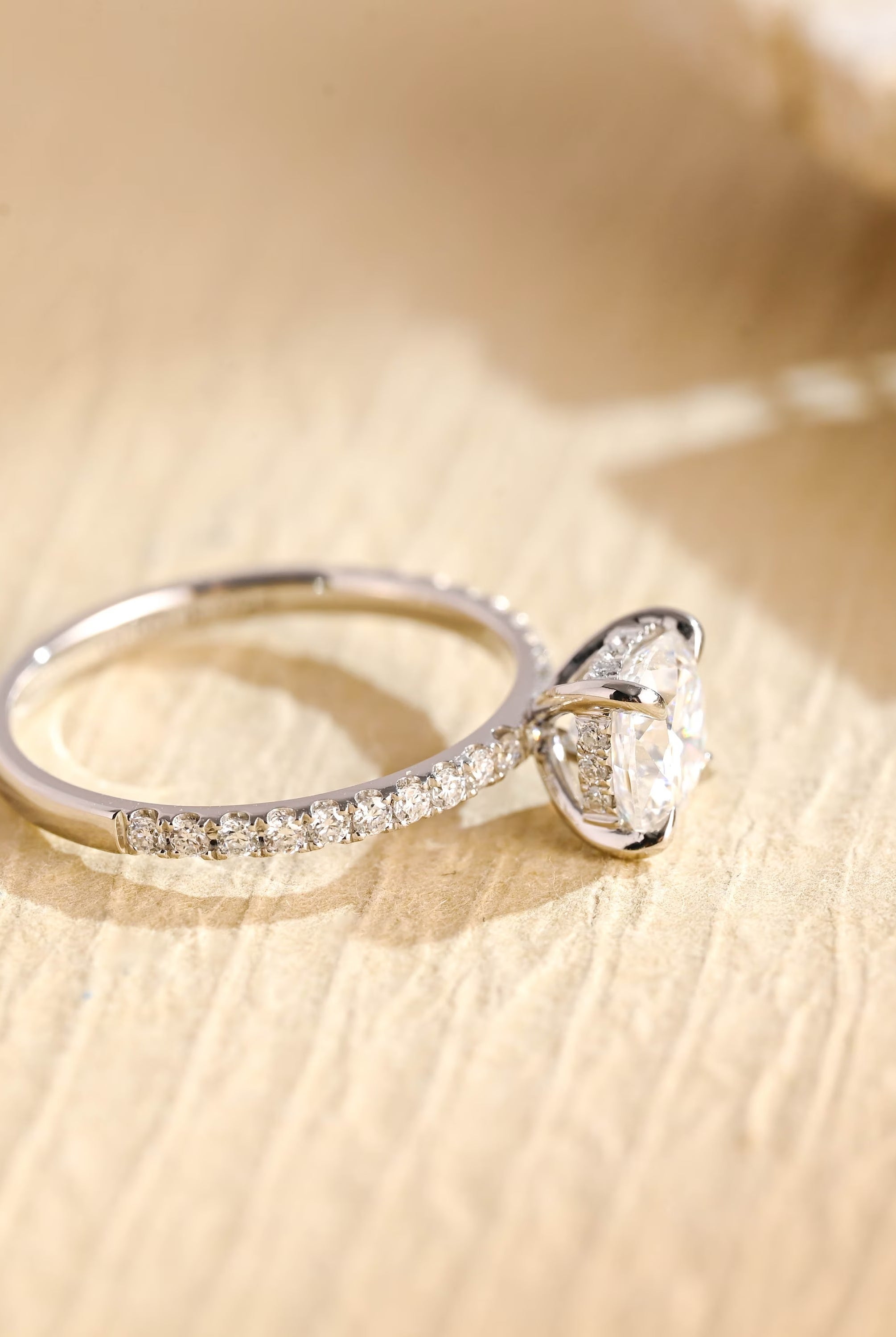 Cushion Pave Engagement Ring