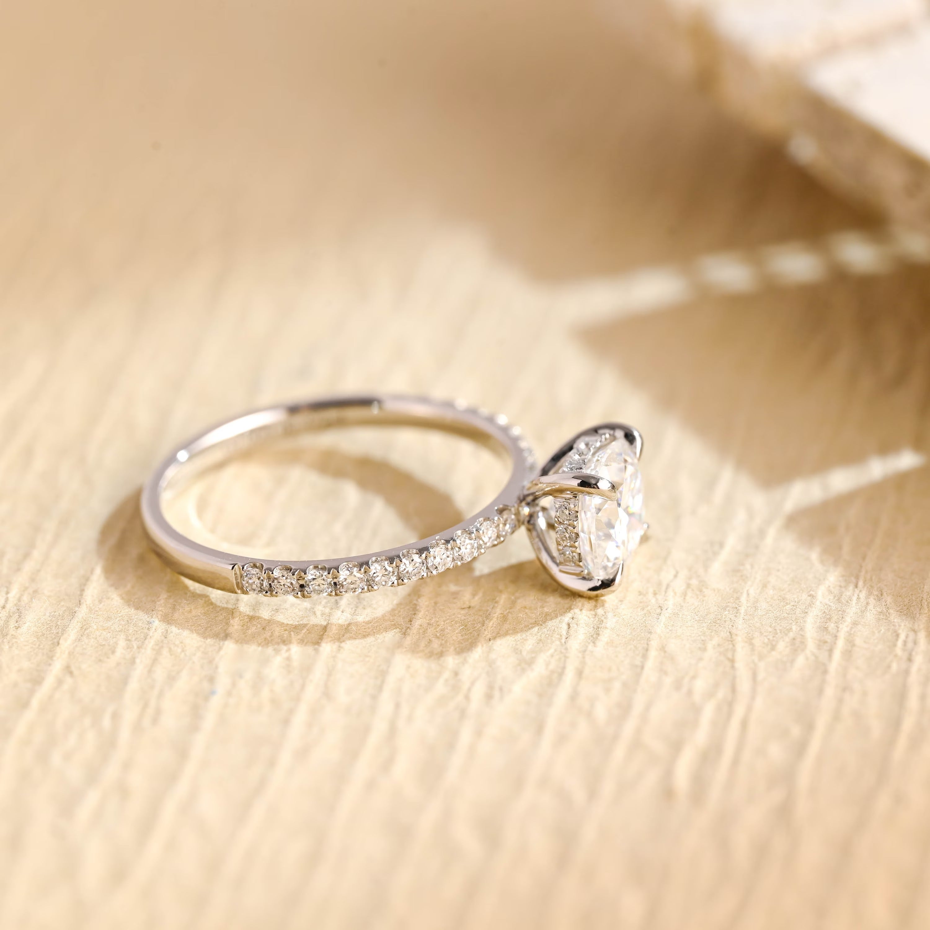 Cushion Pave Engagement Ring