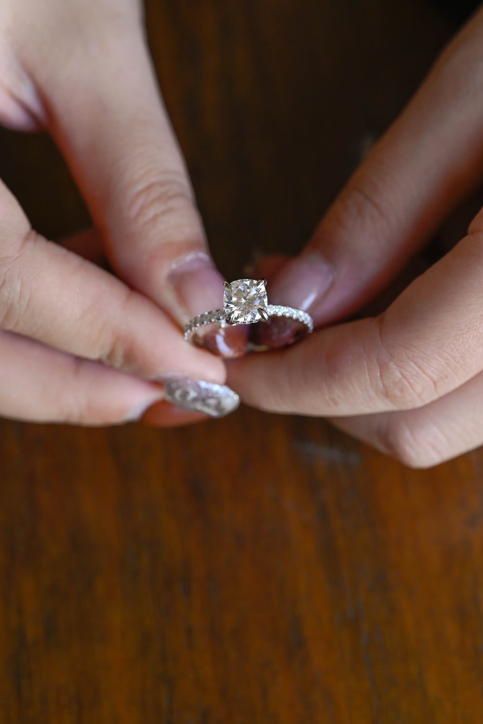 Cushion Halo Ring for Women