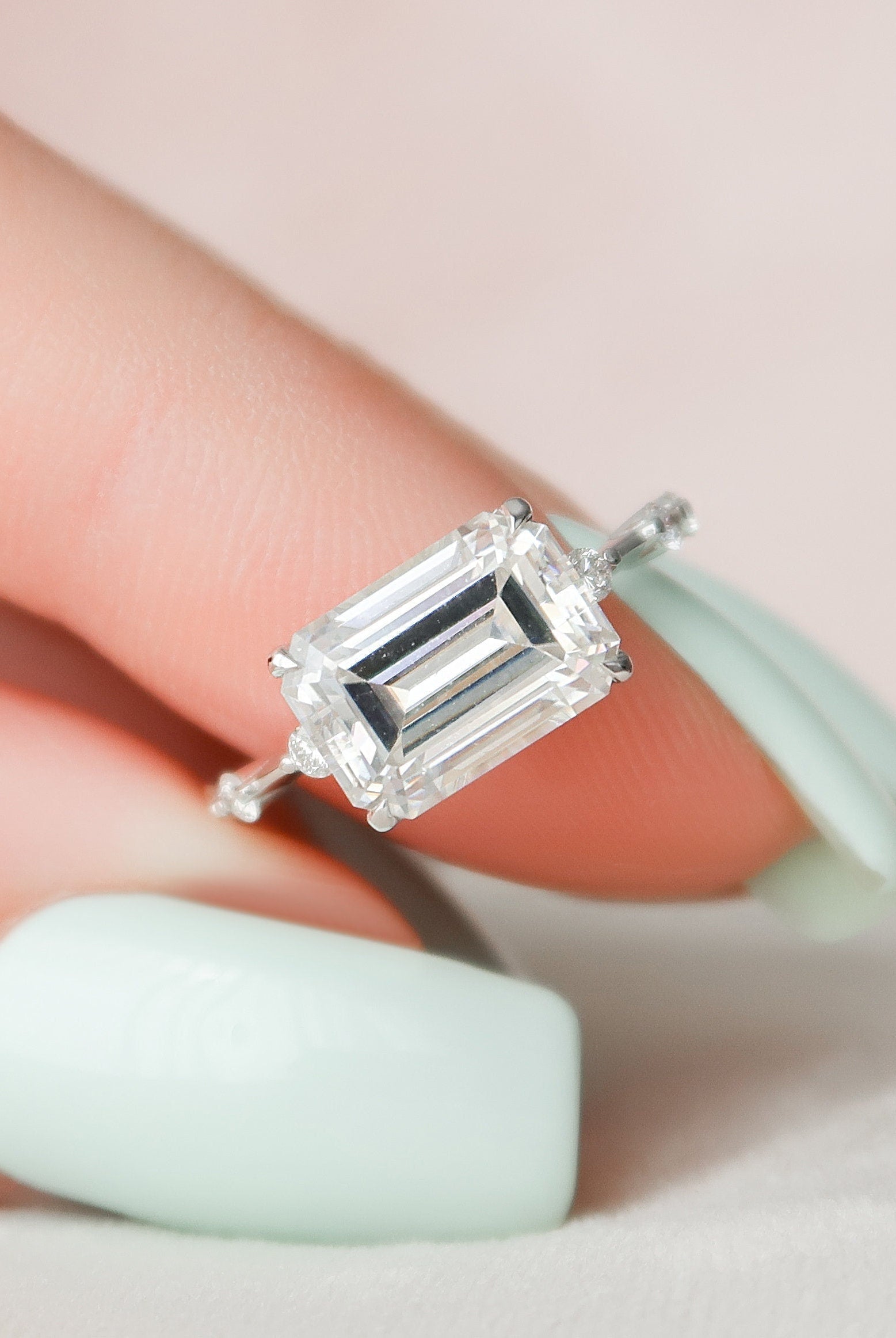 Emerald Cut Diamond Ring