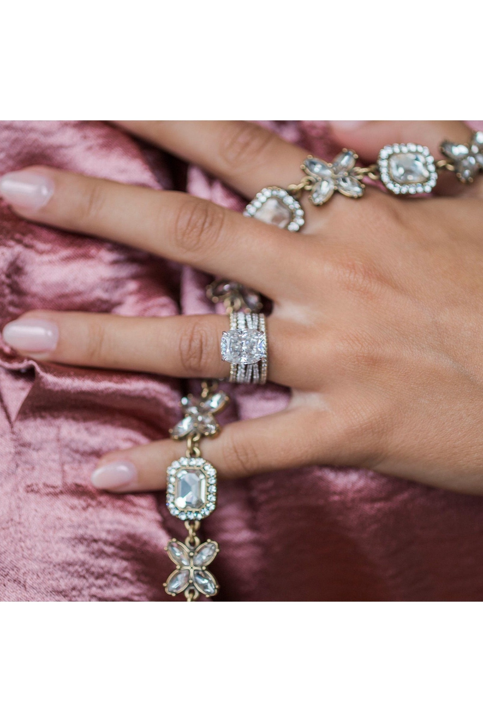Moissanite Diamond Engagement Ring