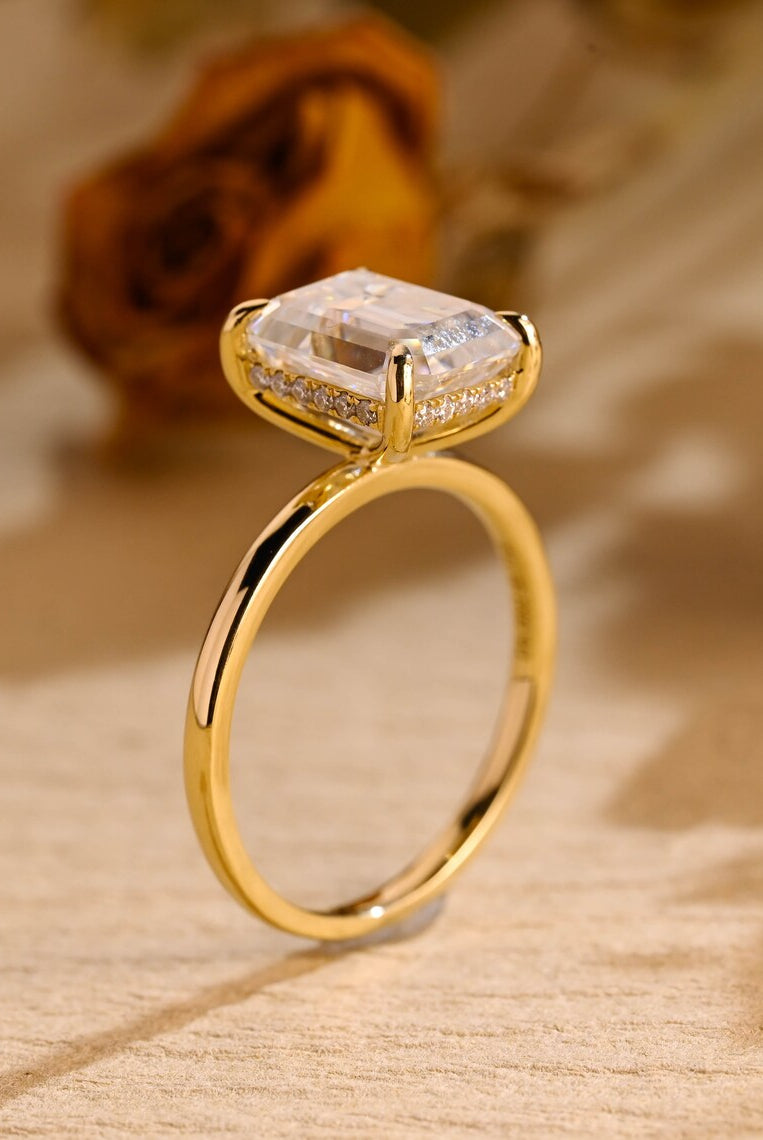 Diamond Accent Moissanite Ring