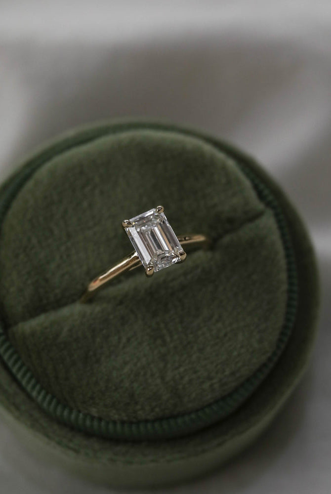 Solitaire Moissanite Ring