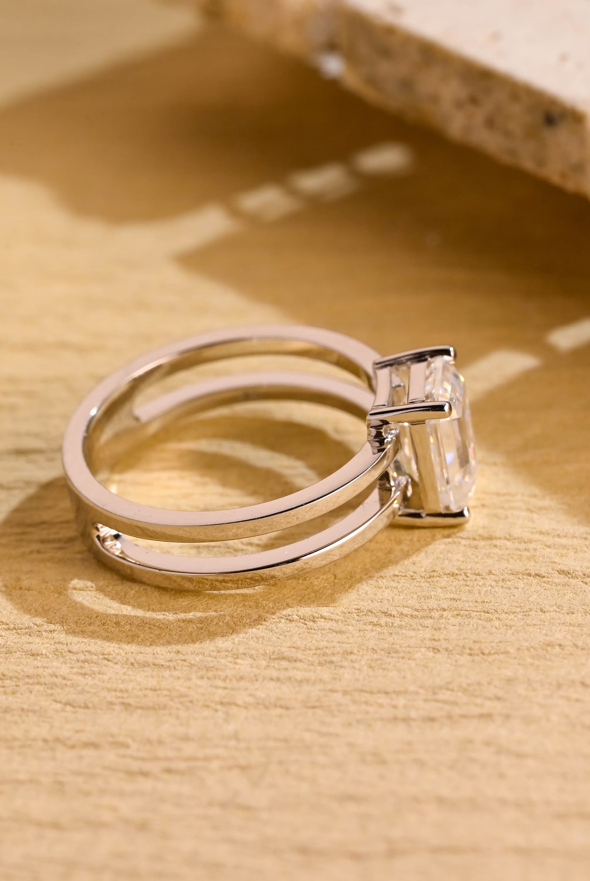 Emerald Solitaire Ring