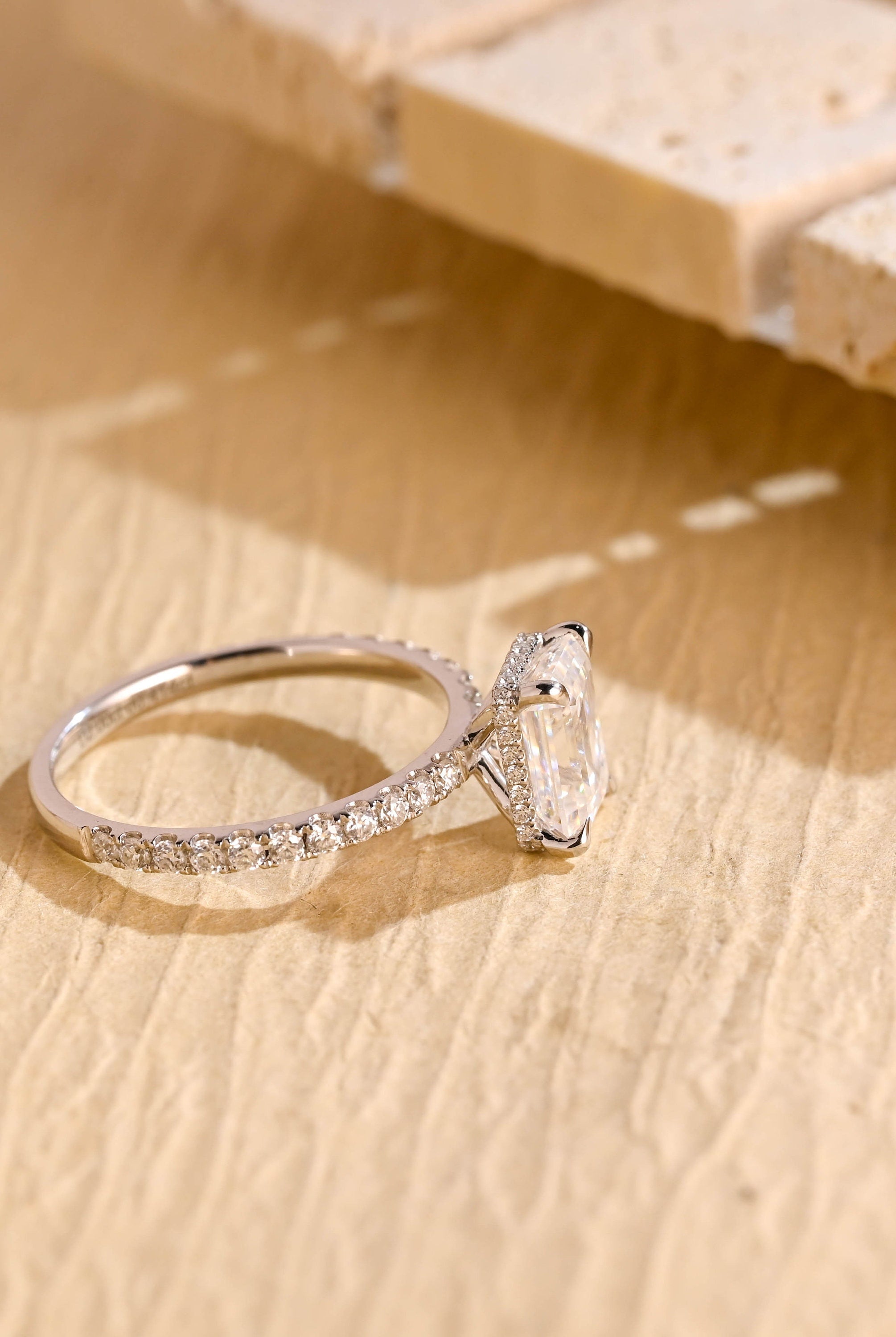 Moissanite Engagement Ring