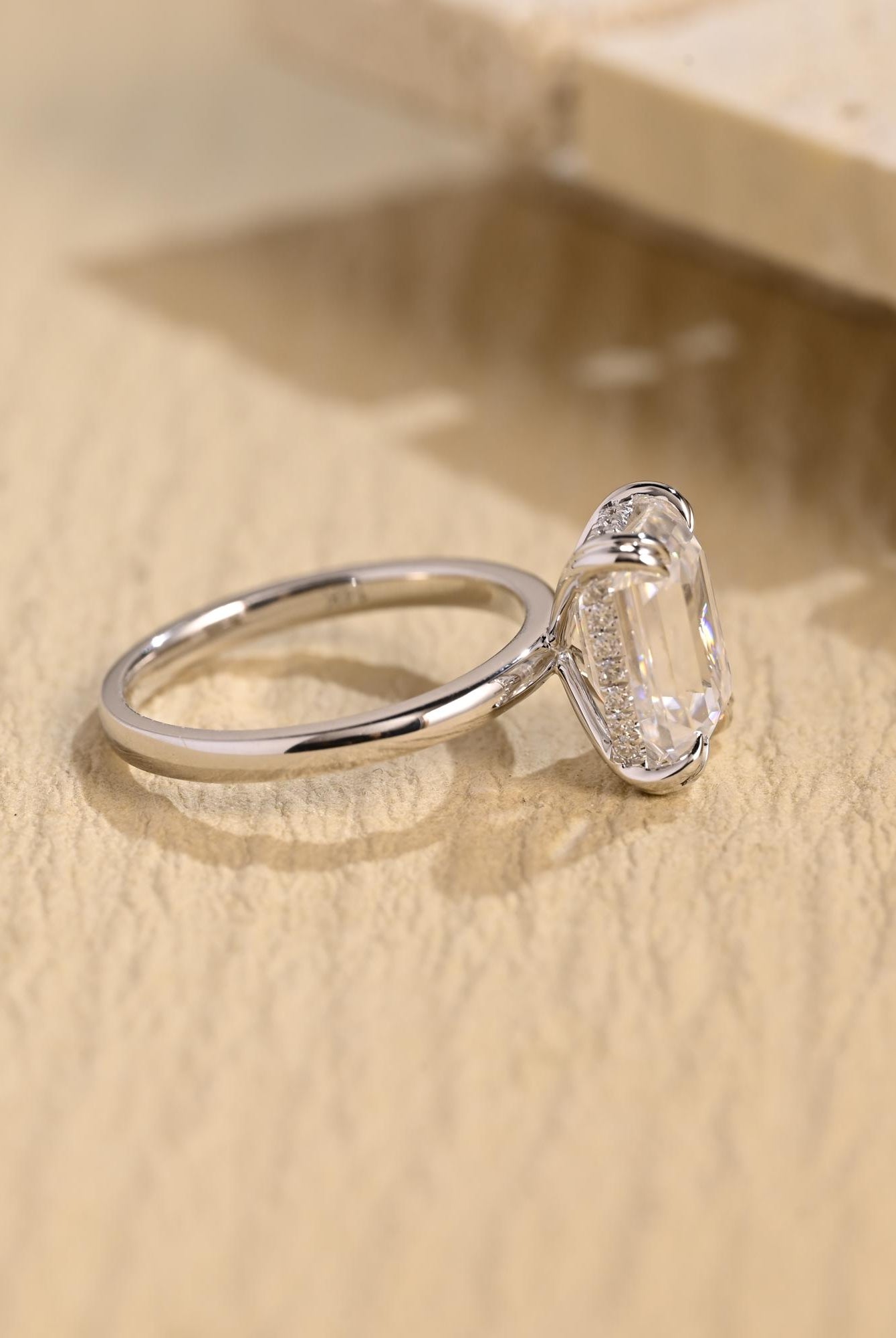 Moissanite Engagement Ring