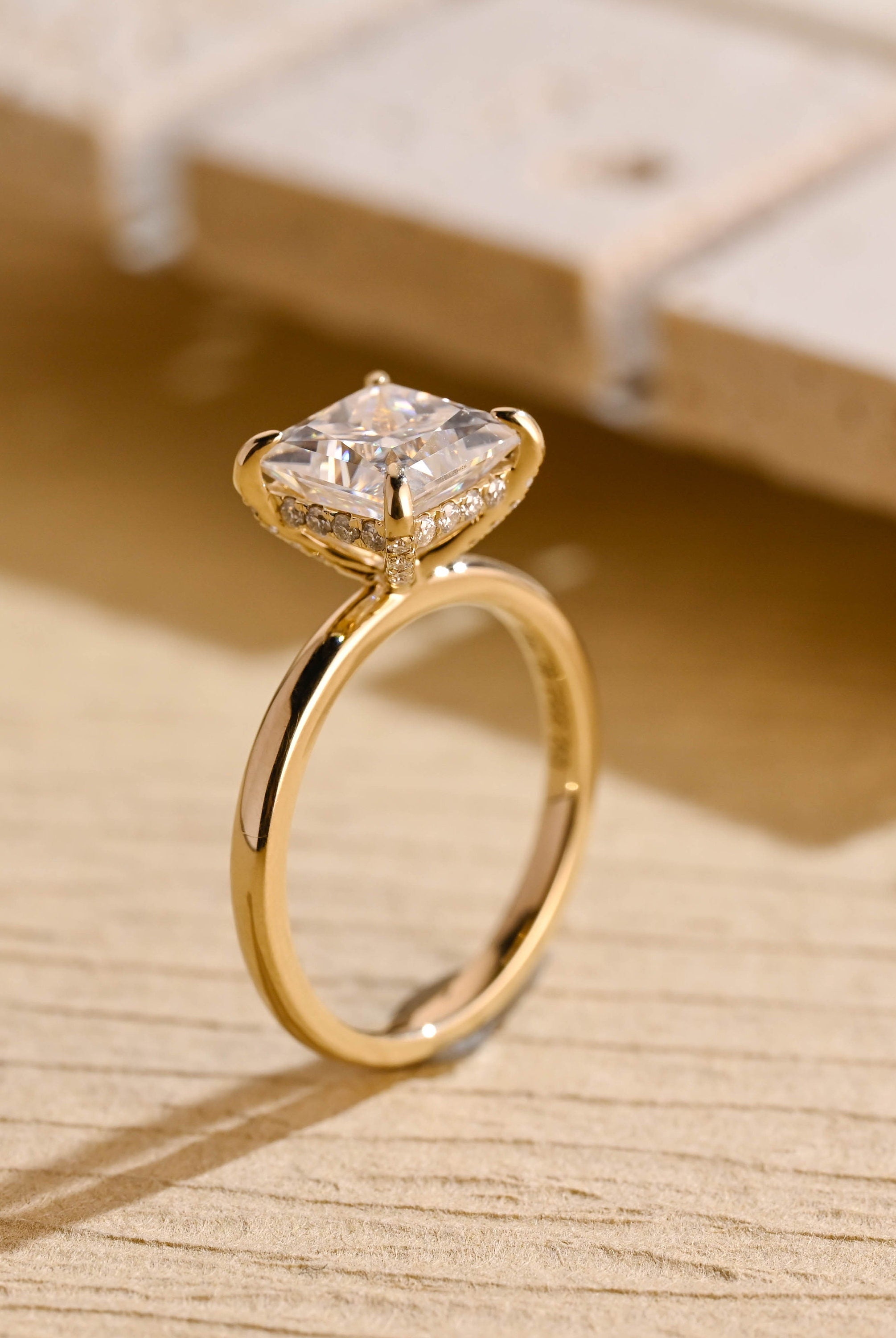 Moissanite Diamond Engagement Ring
