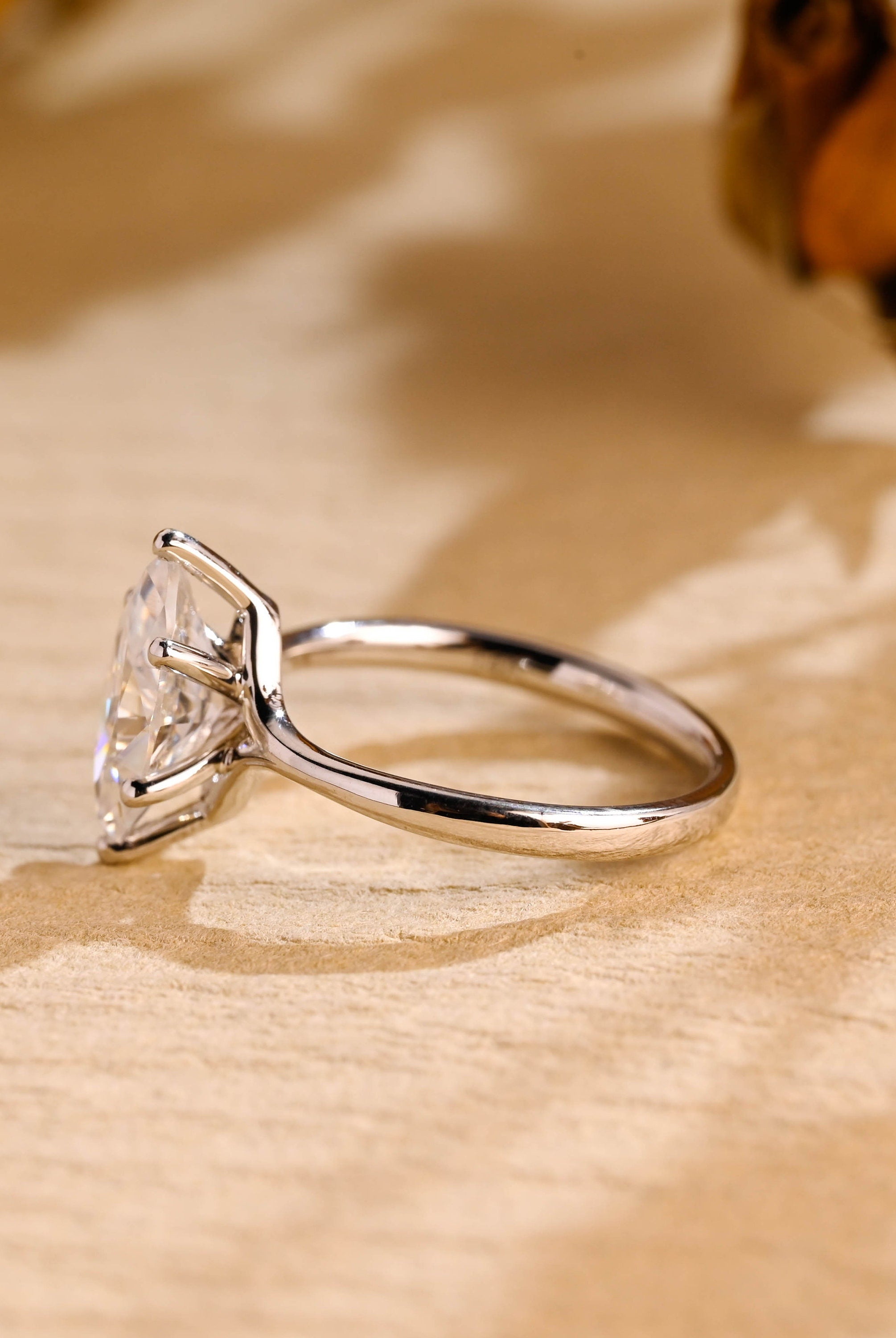 Marquise Solitaire Engagement Ring