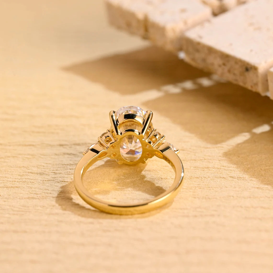 Oval Cut Moissanite Ring