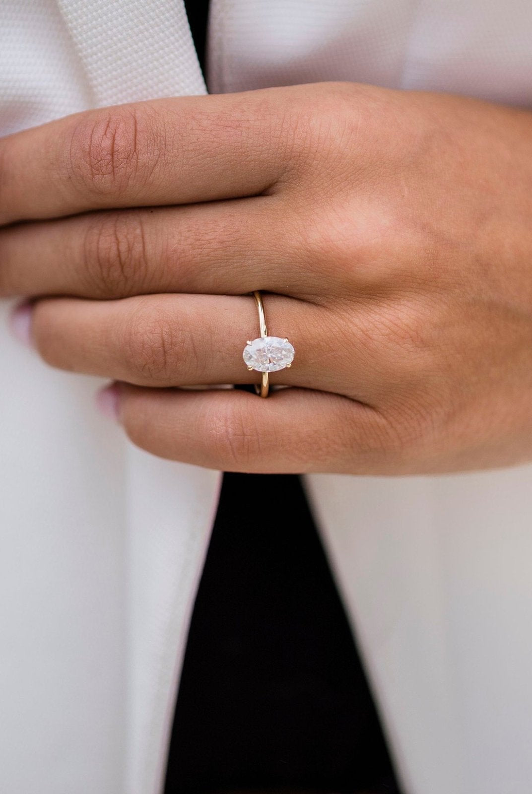 Luxury Moissanite Engagement Ring