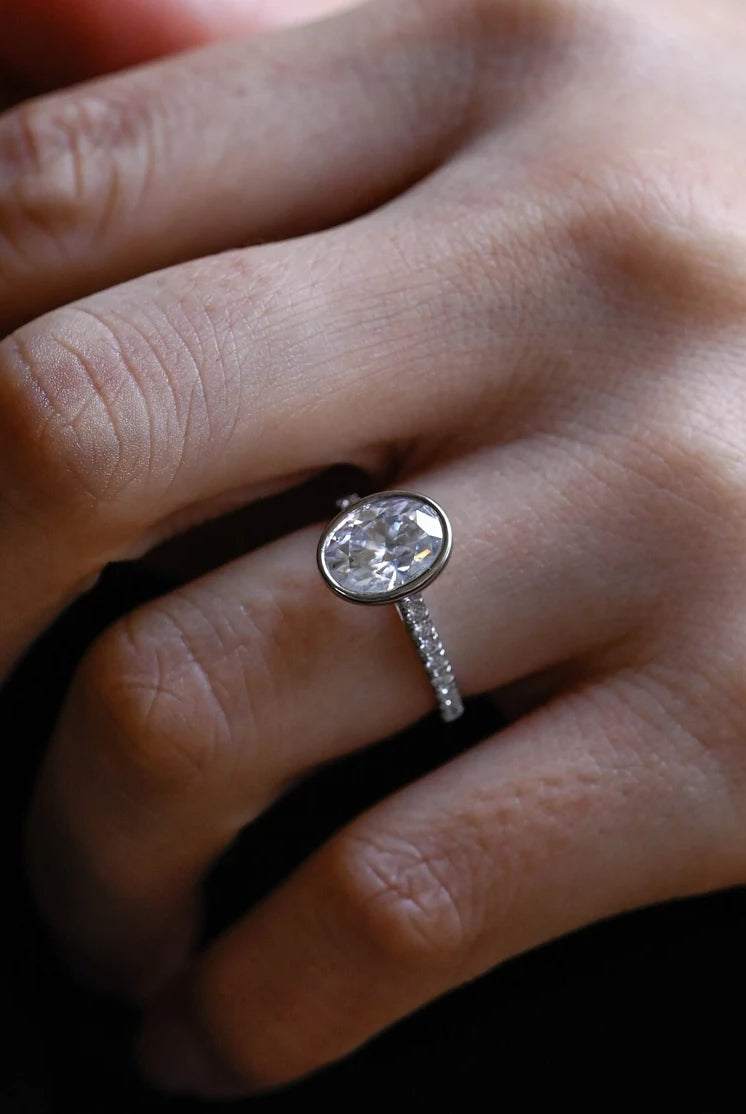 Oval Solitaire Ring