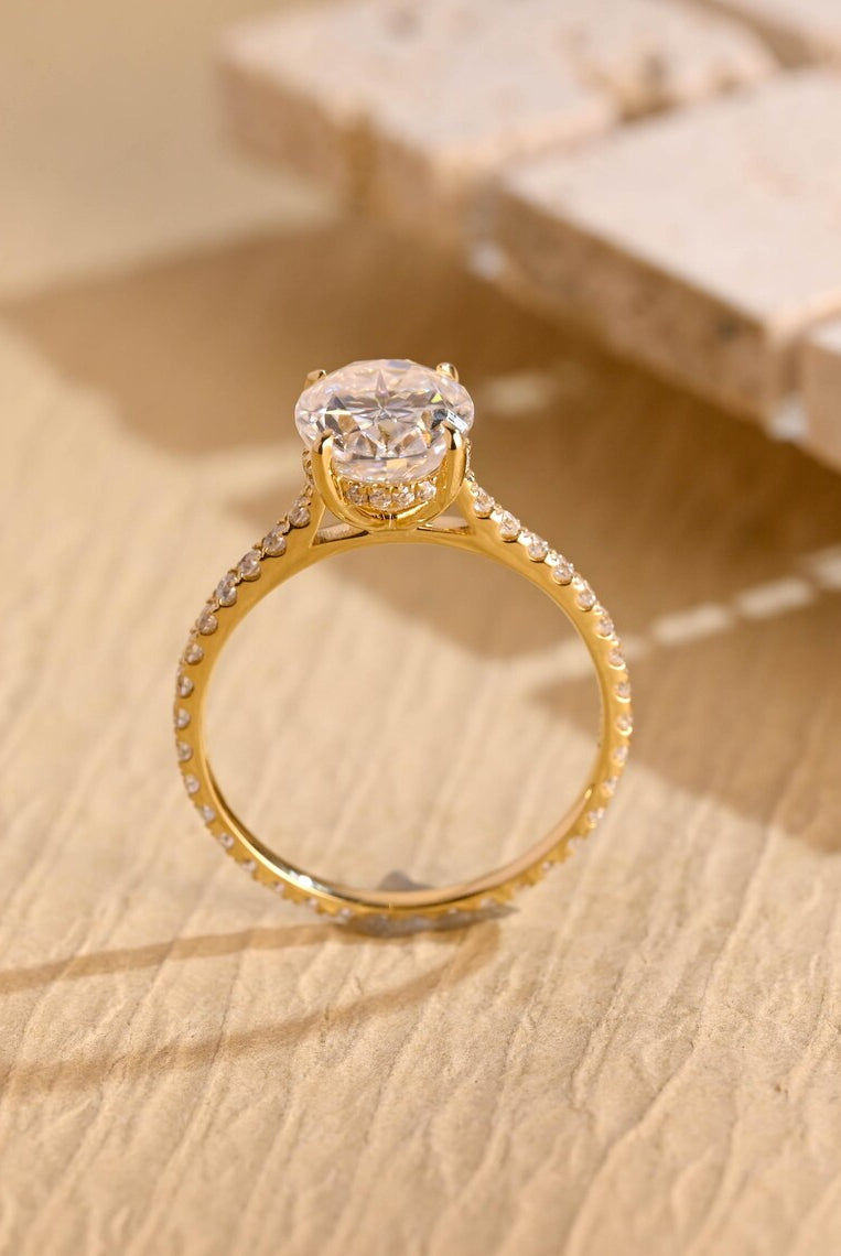 Oval Shape Engagement Ring