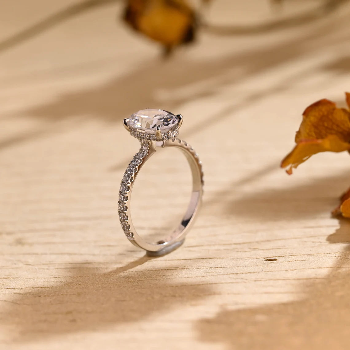 Oval Diamond Engagement Ring