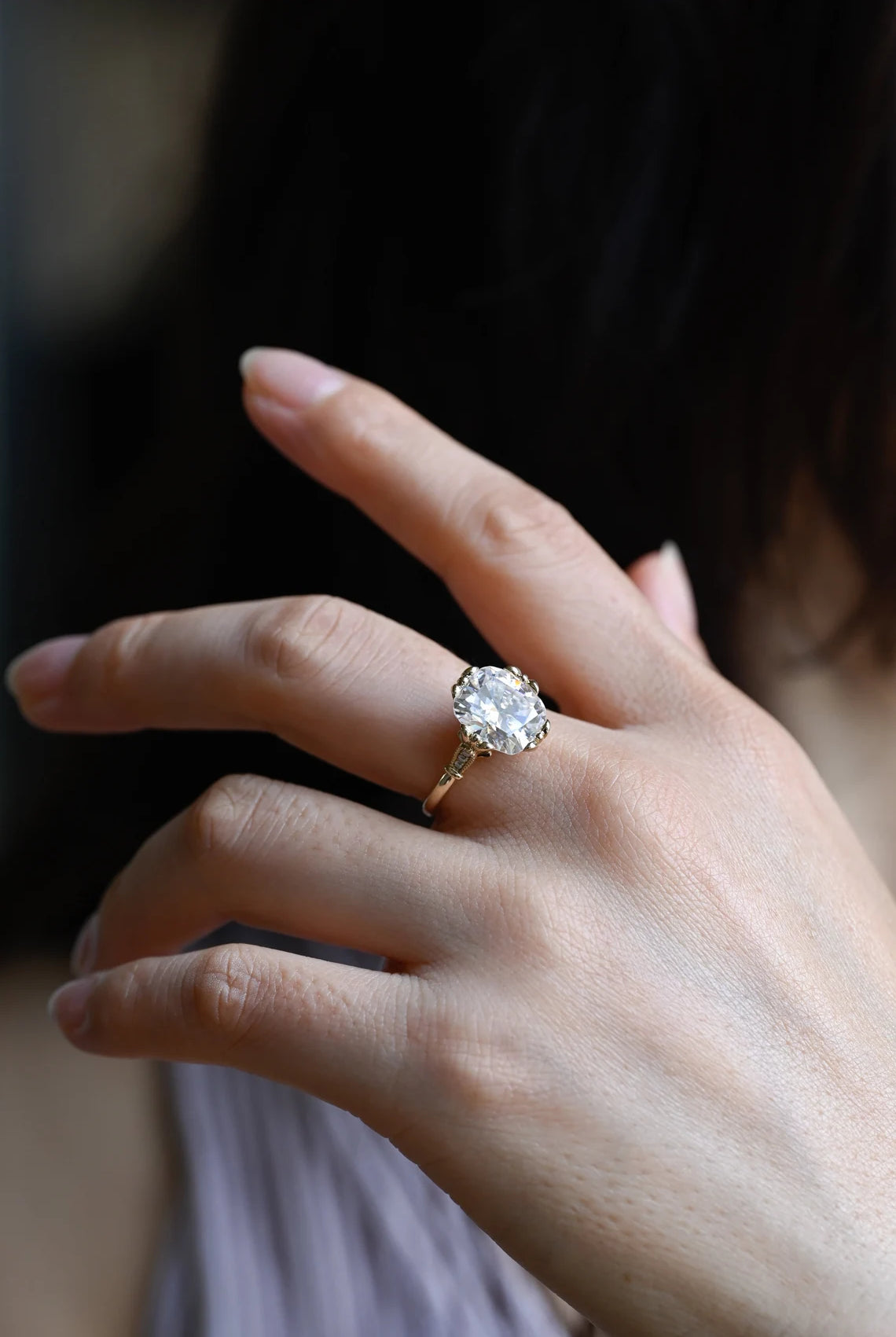 Vintage Oval Engagement Ring