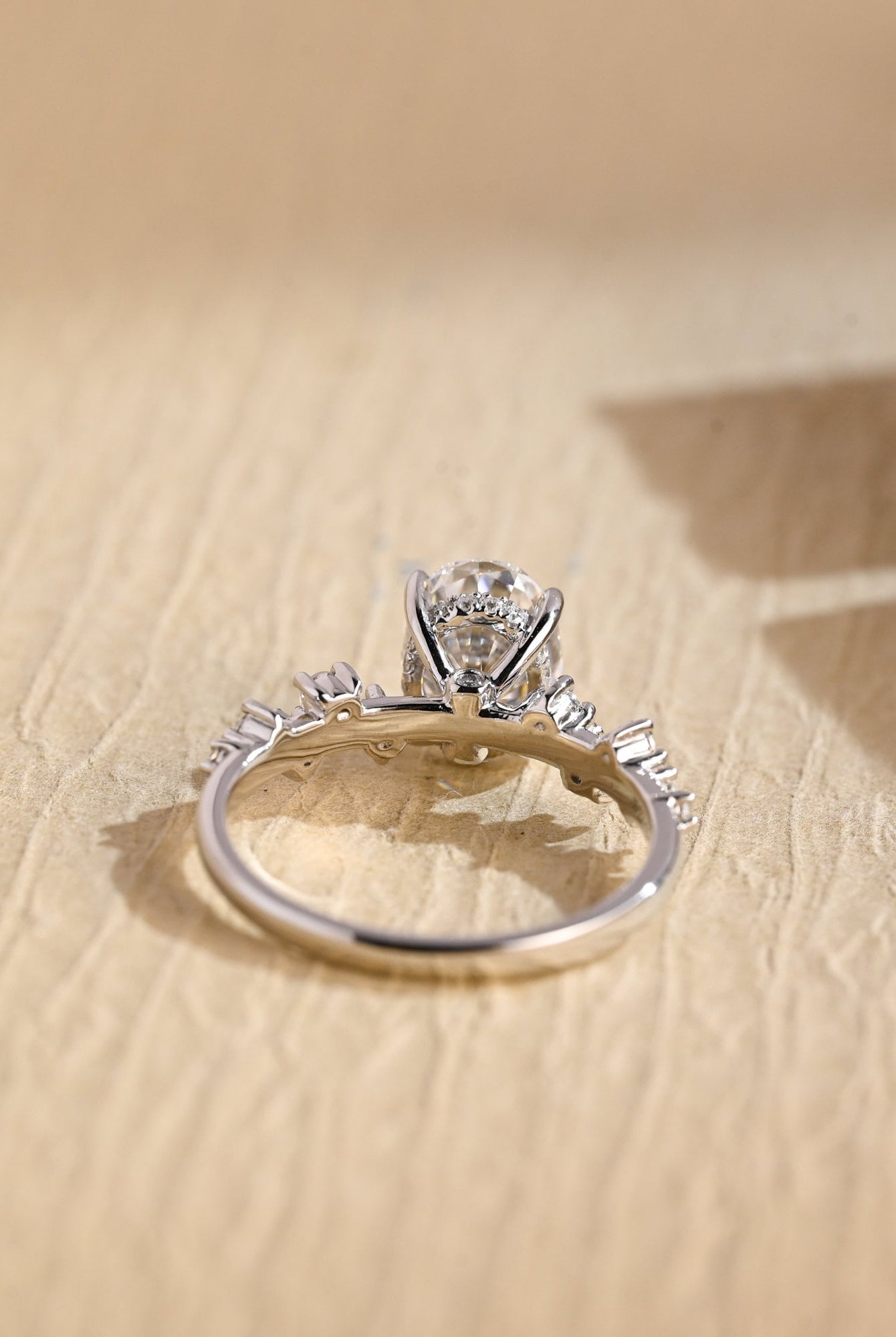 Diamond Accent Moissanite Ring