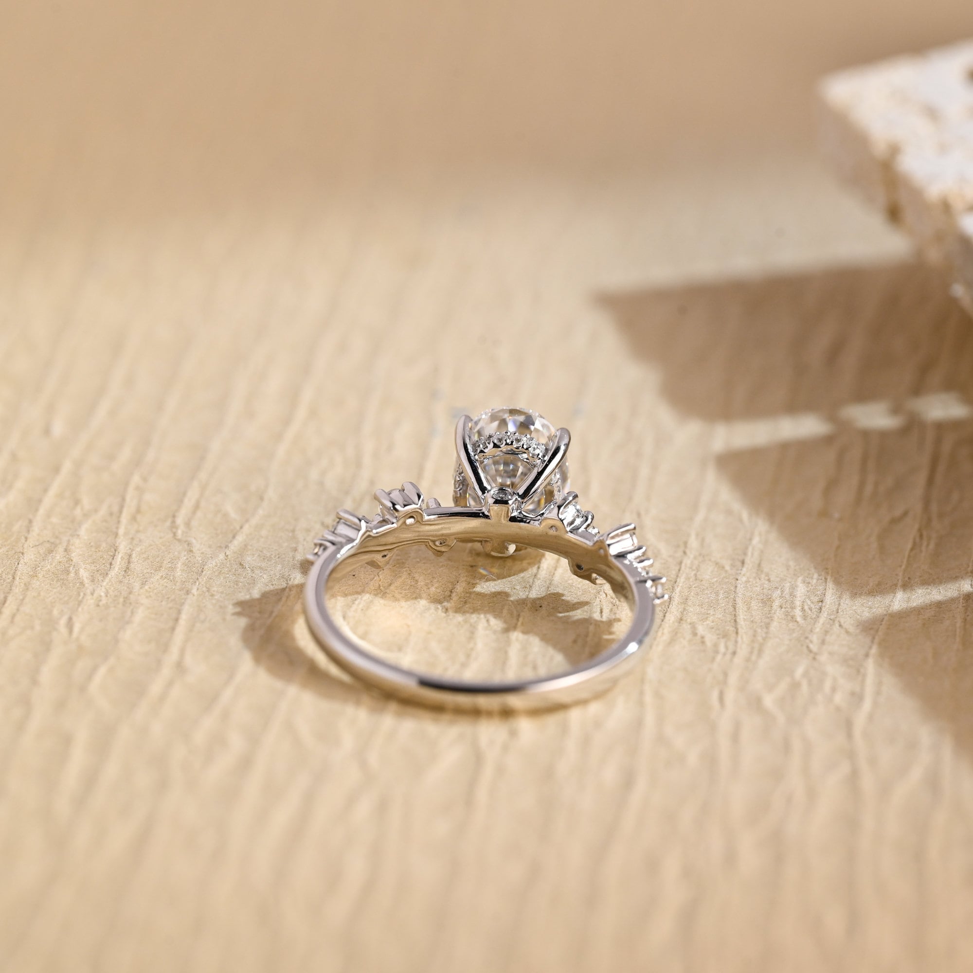 Diamond Accent Moissanite Ring