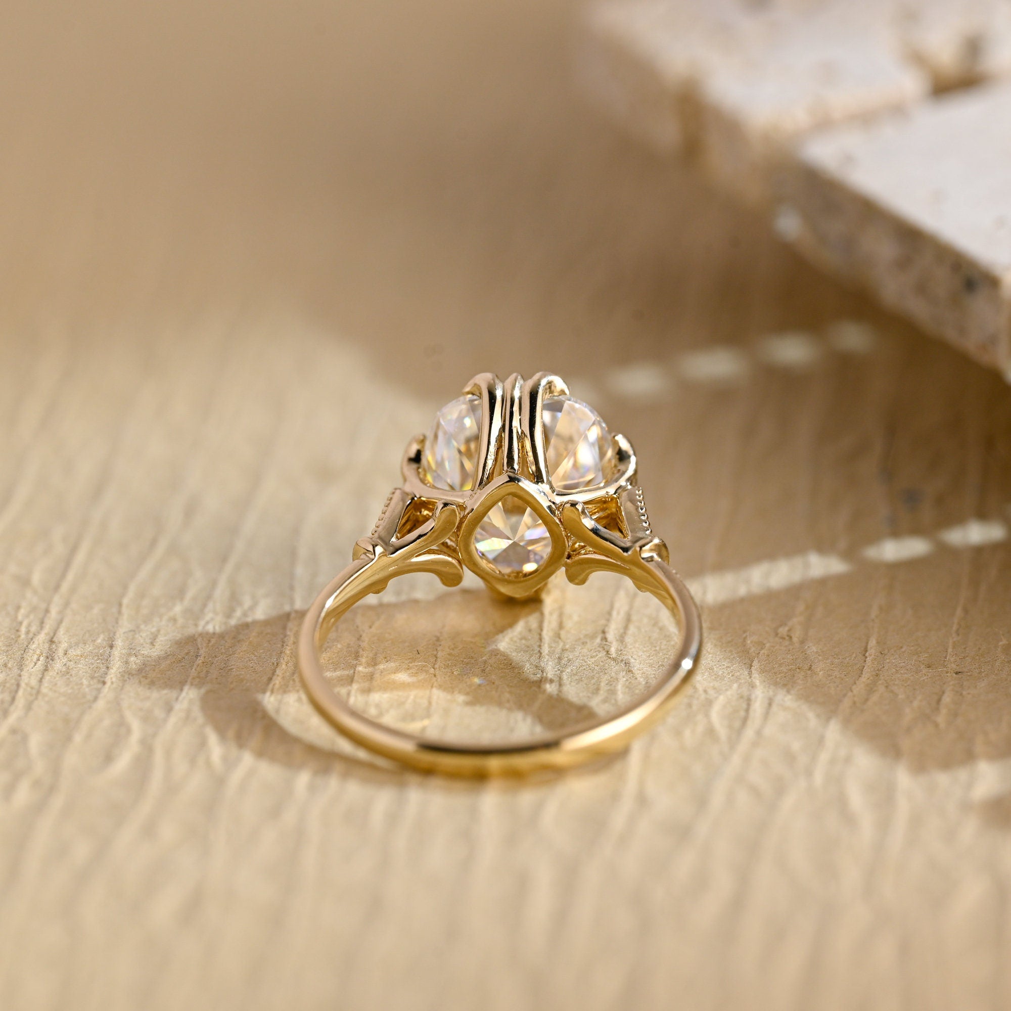 Diamond Accent Moissanite Ring