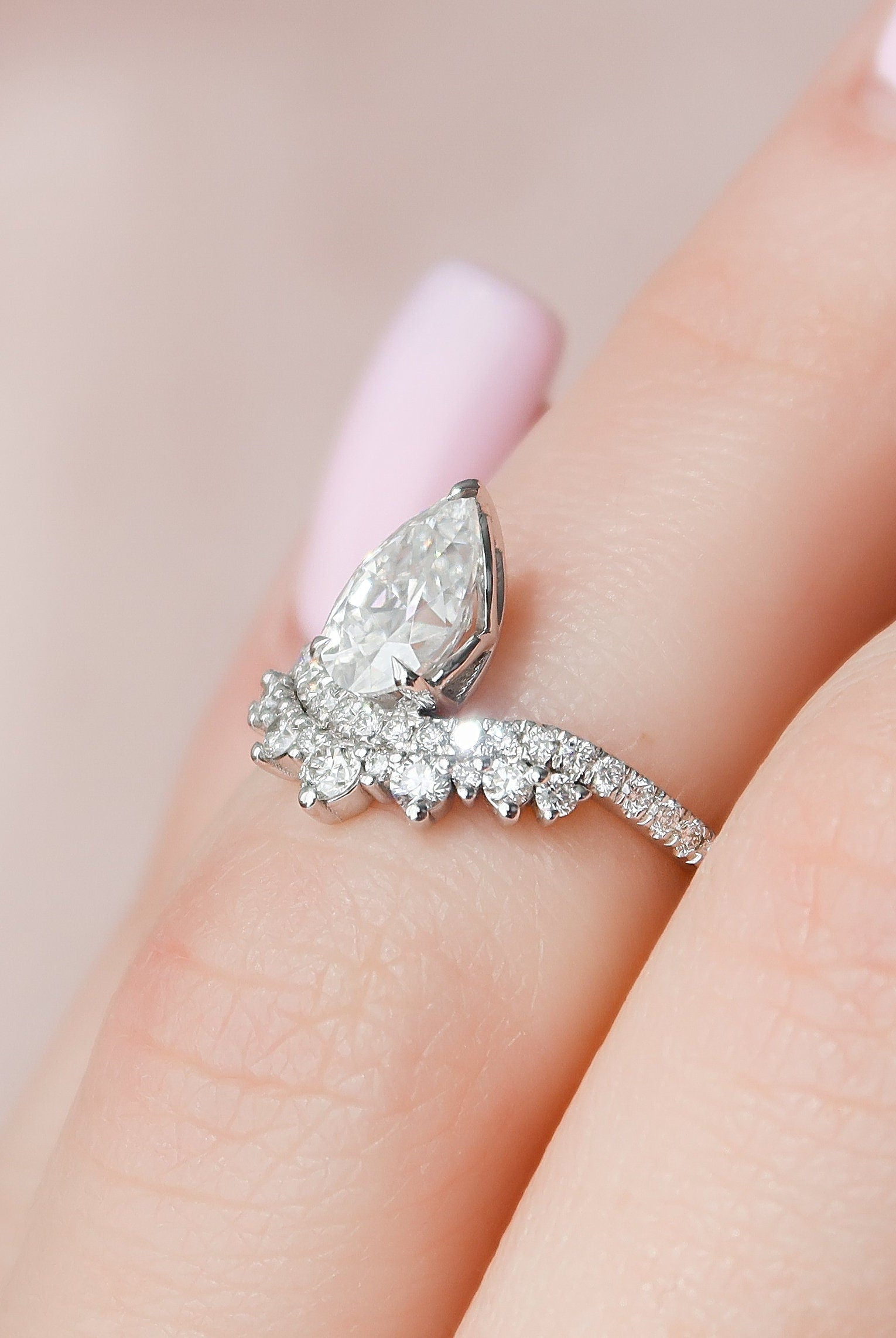 Pear Shape Engagement Ring