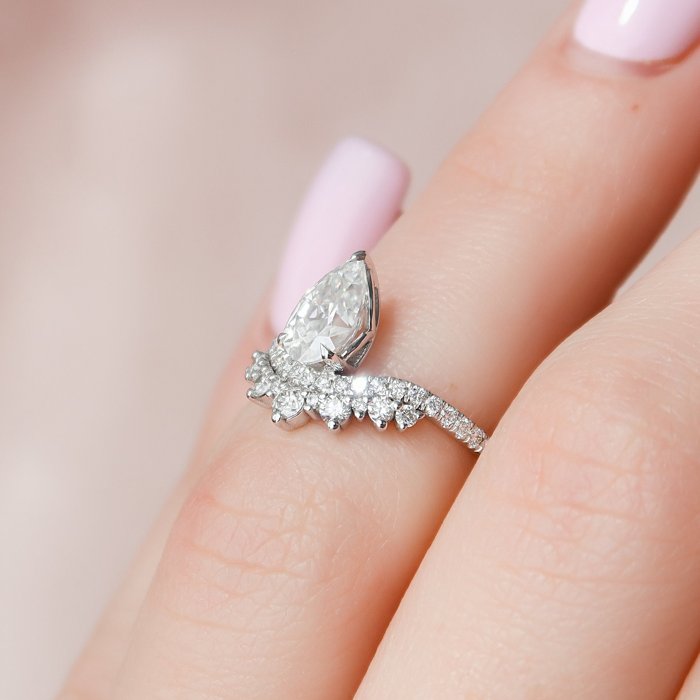 Pear Shape Engagement Ring