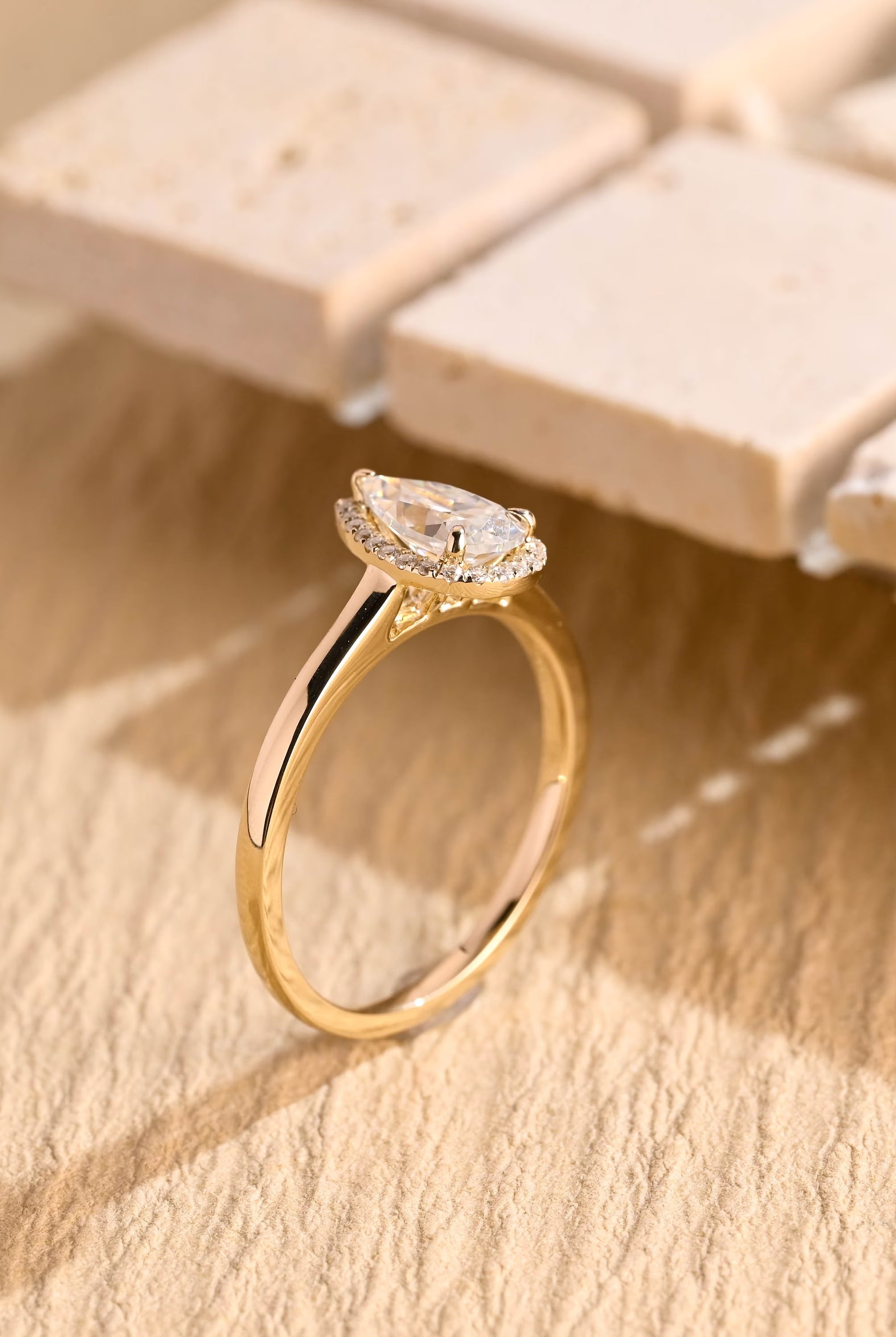 Moissanite Diamond Engagement Ring