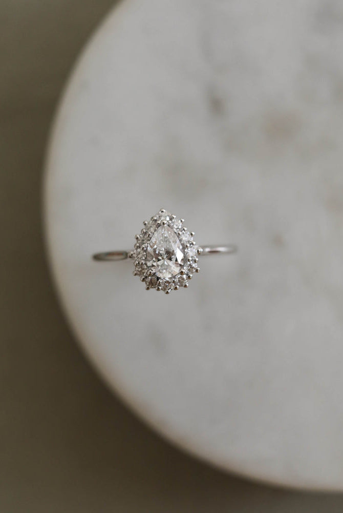 Pear Shape Engagement Ring