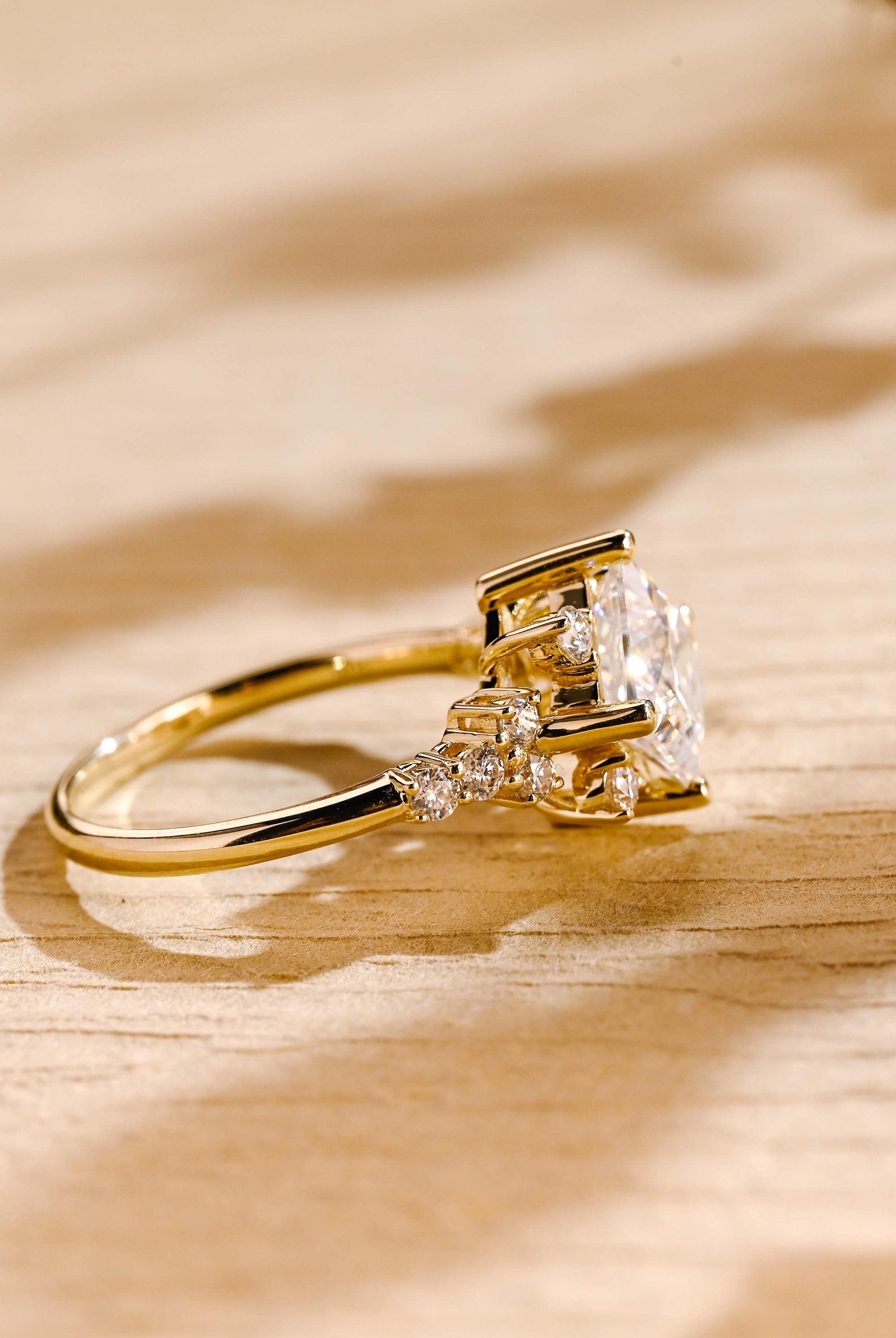 Princess Solitaire Style Ring