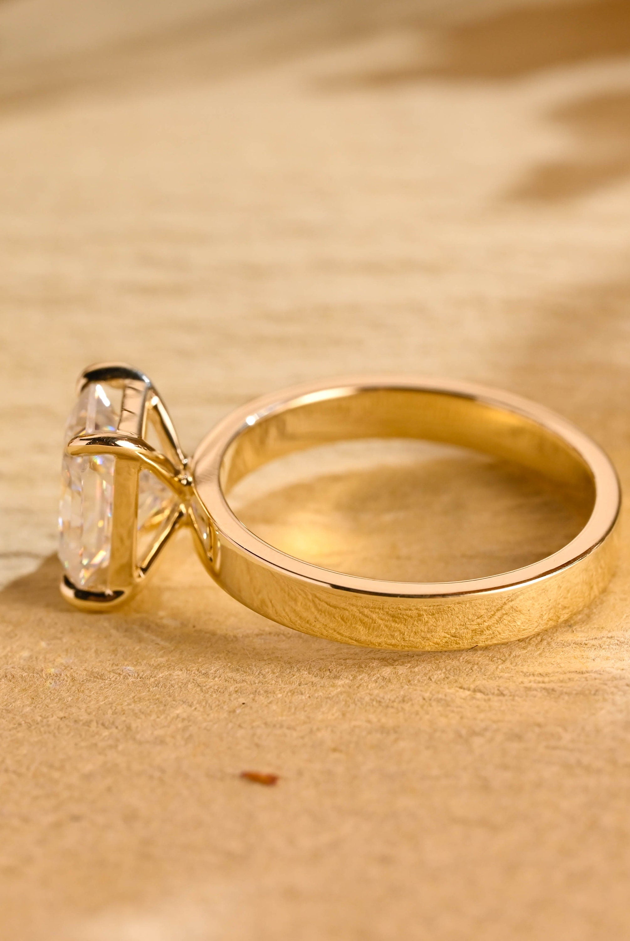 1ct moissanite engagement ring solitaire