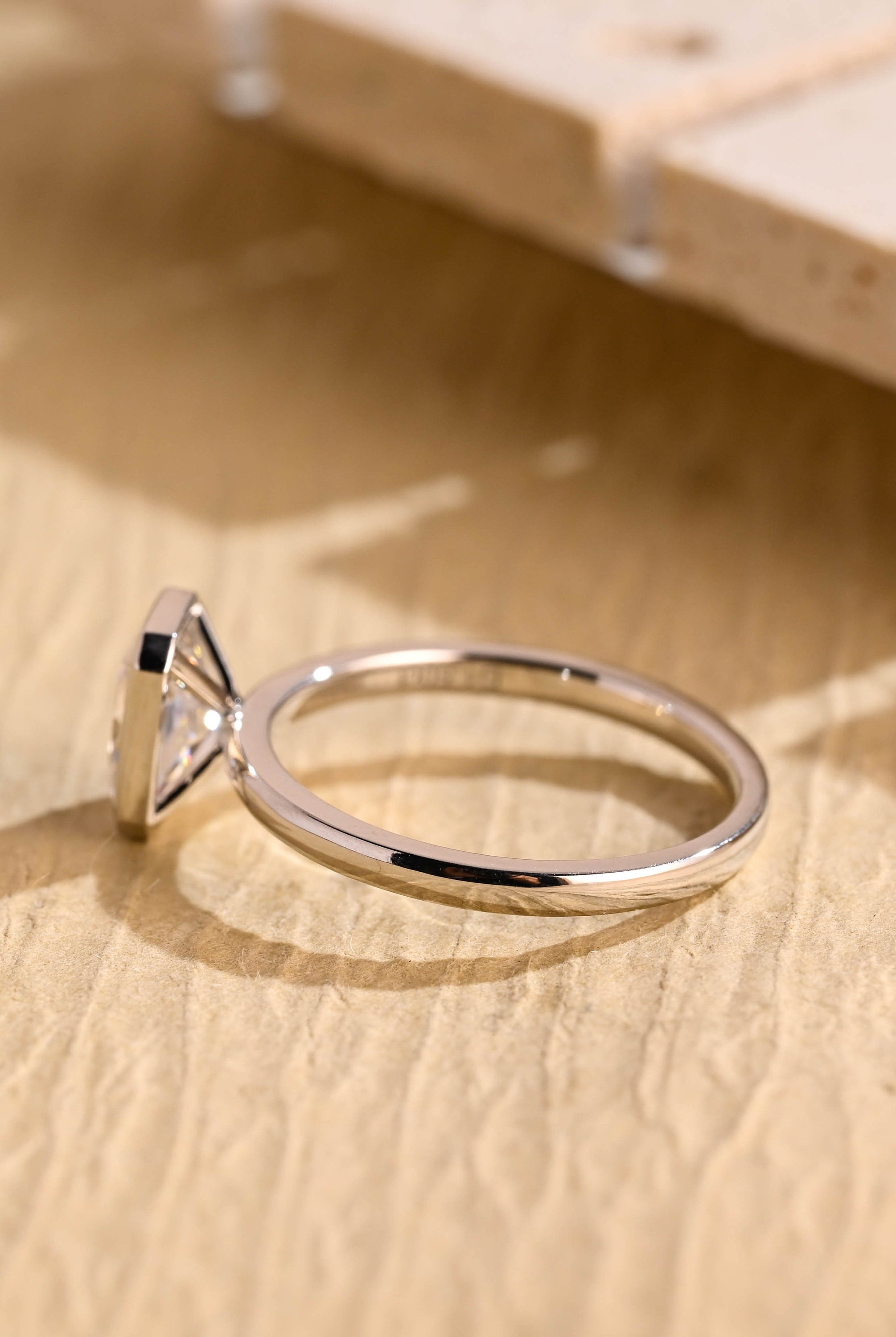 Bezel Setting Engagement Ring
