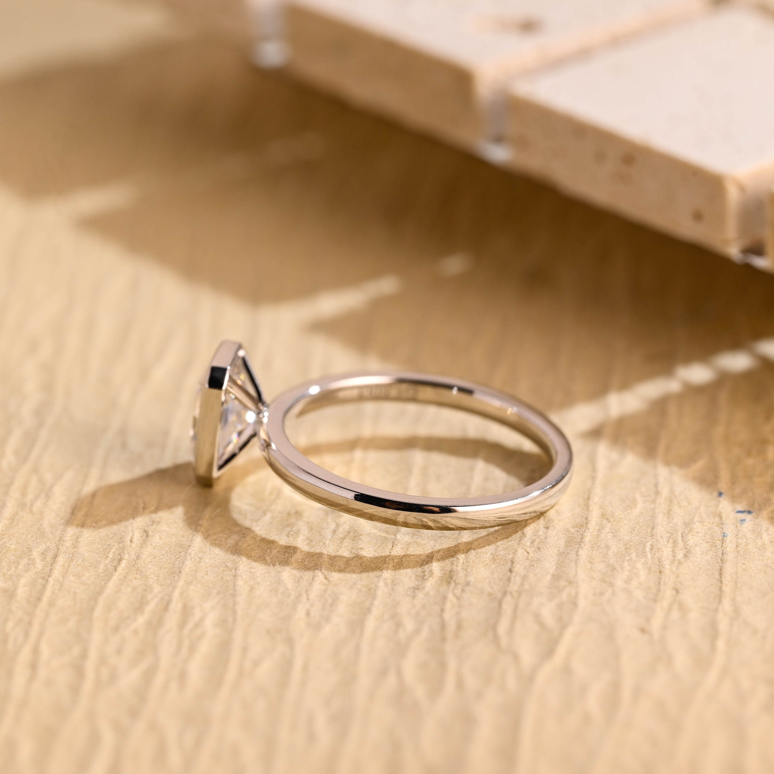 Bezel Setting Engagement Ring