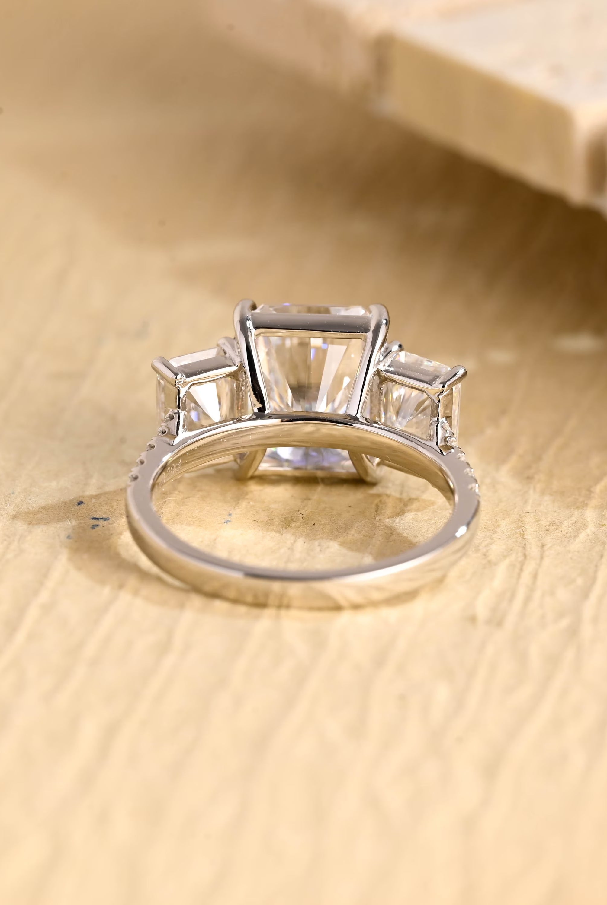 Radiant Cut Moissanite Engagement Ring