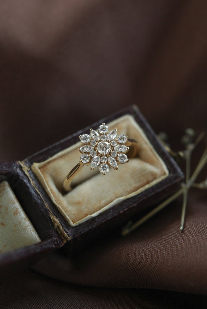 Cluster Engagement Ring