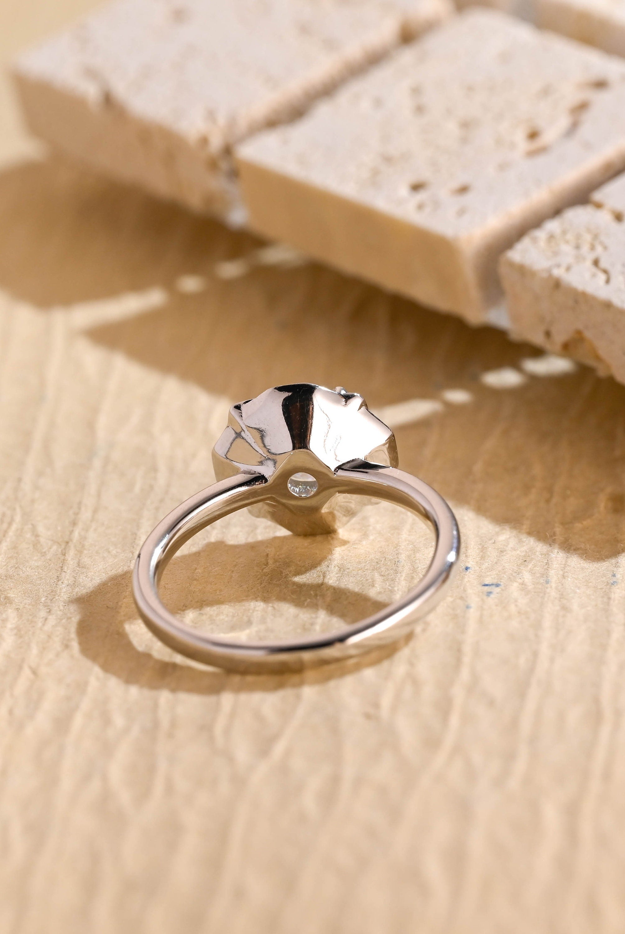 Round Brilliant Moissanite Ring