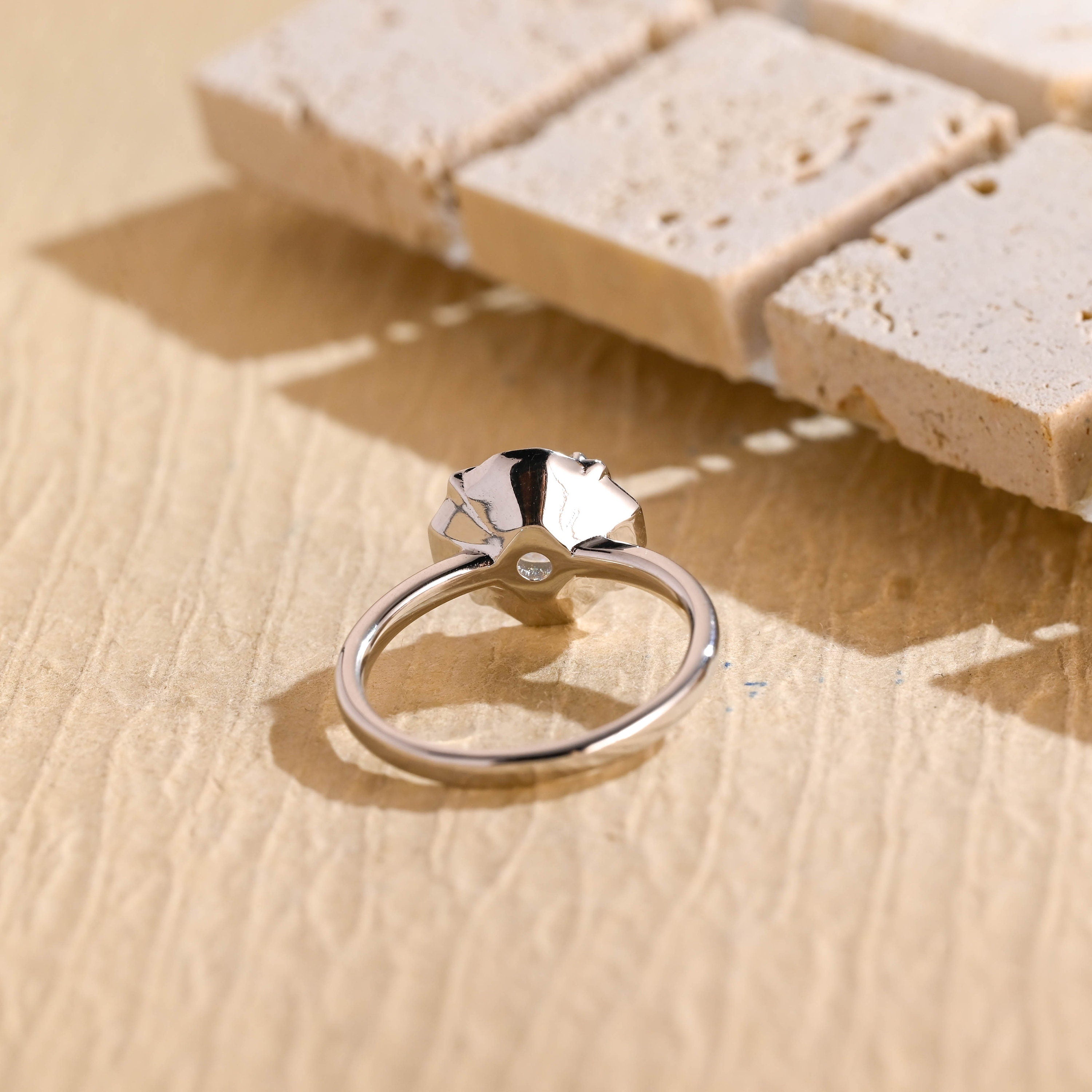 Round Brilliant Moissanite Ring