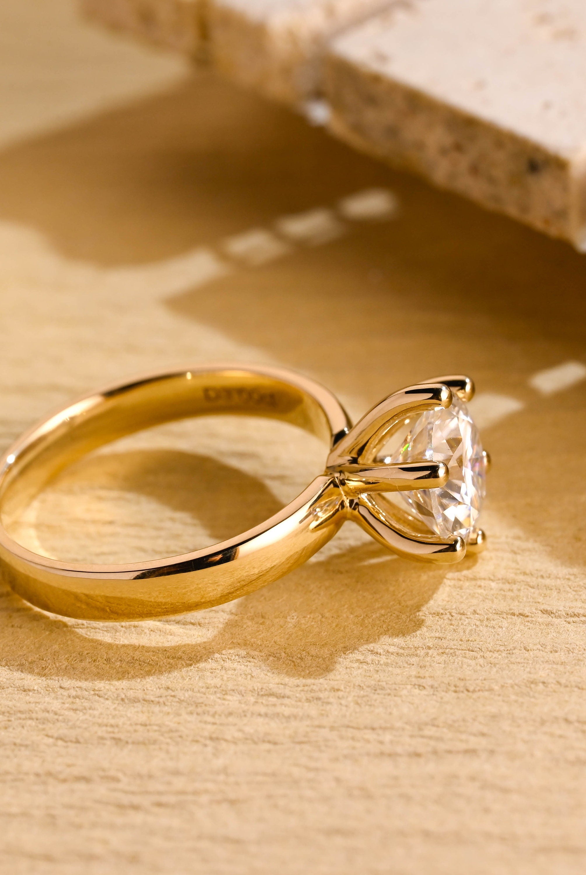 Moissanite Diamond Engagement Ring