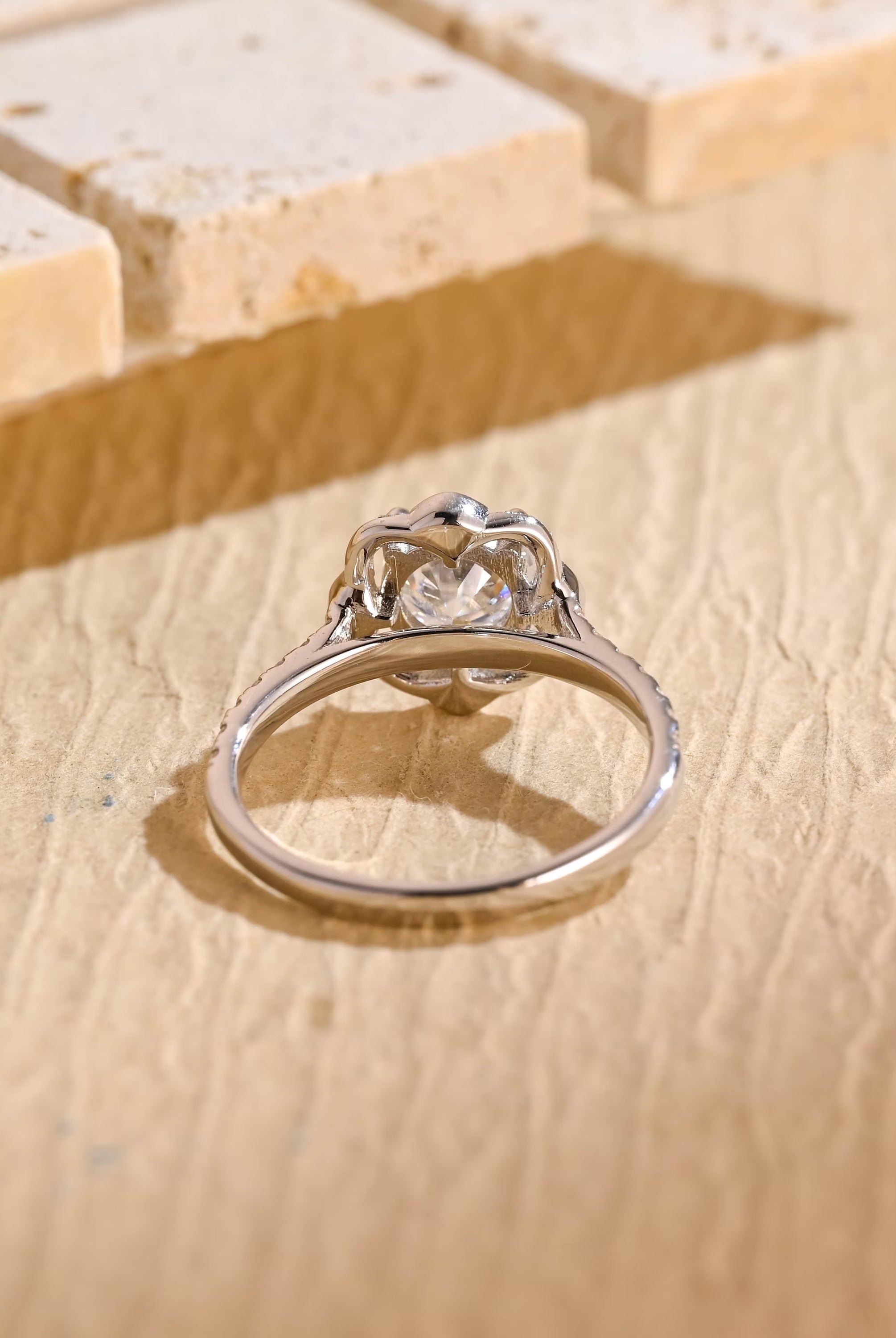 Round Brilliant Moissanite Ring
