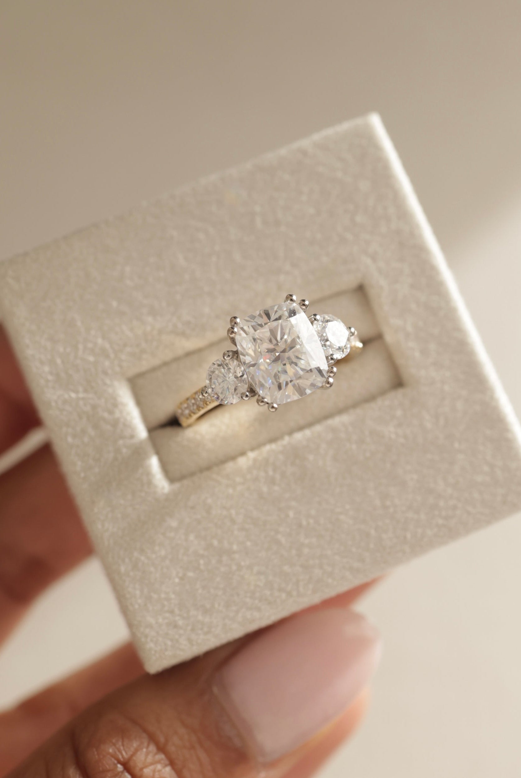 Luxury Moissanite Engagement Ring