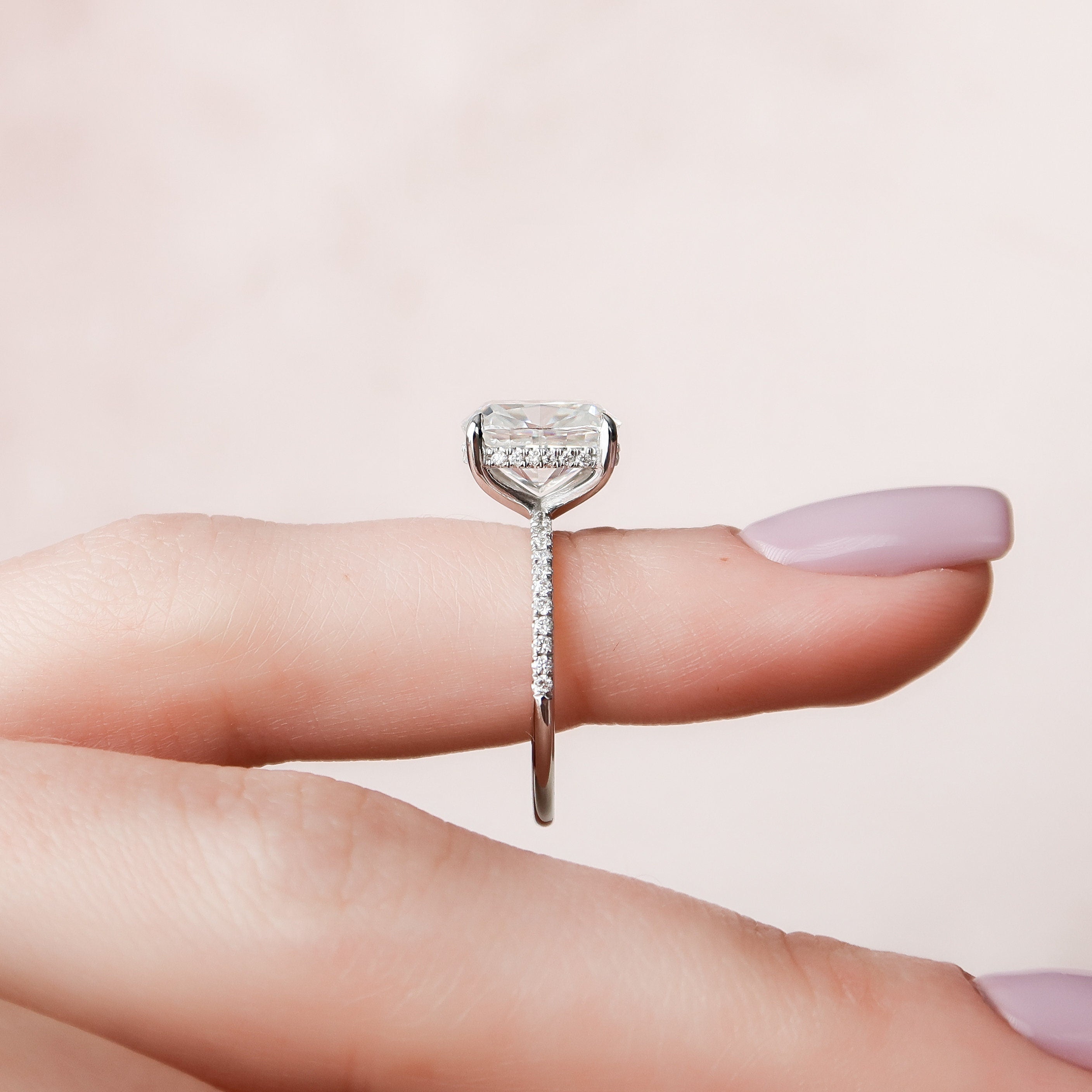 Cushion Cut Bridal Ring
