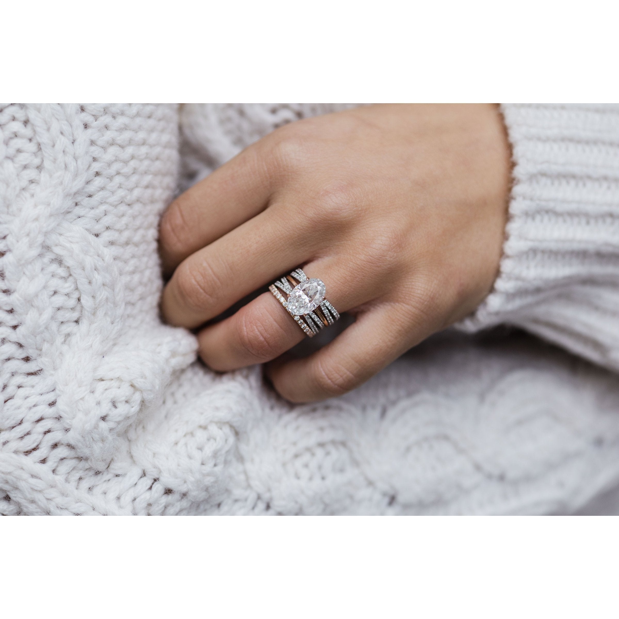 Diamond Alternative Engagement Ring