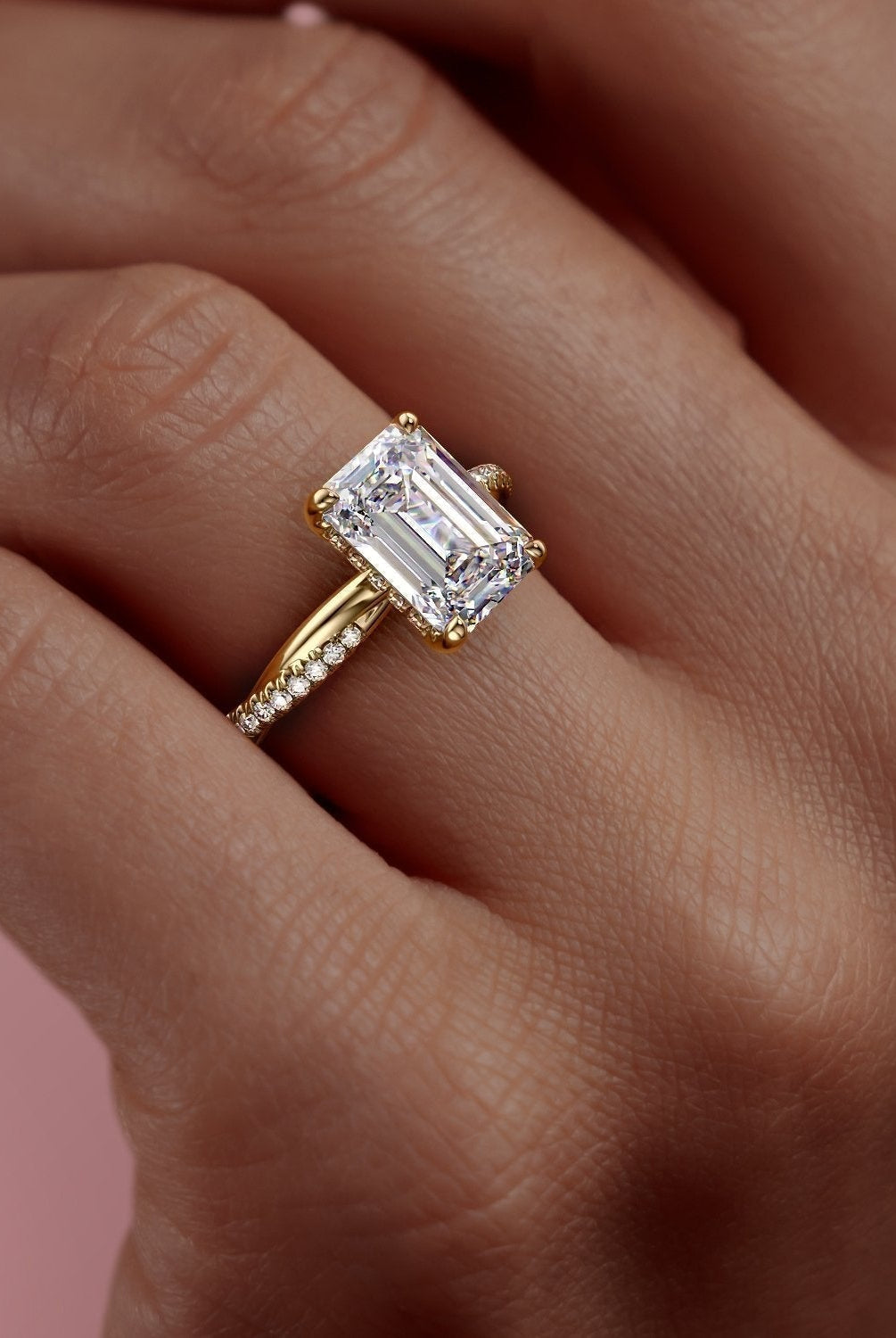 2-10-ct-emerald-cut-solitaire-twisted-pave-moissanite-engagement-ring