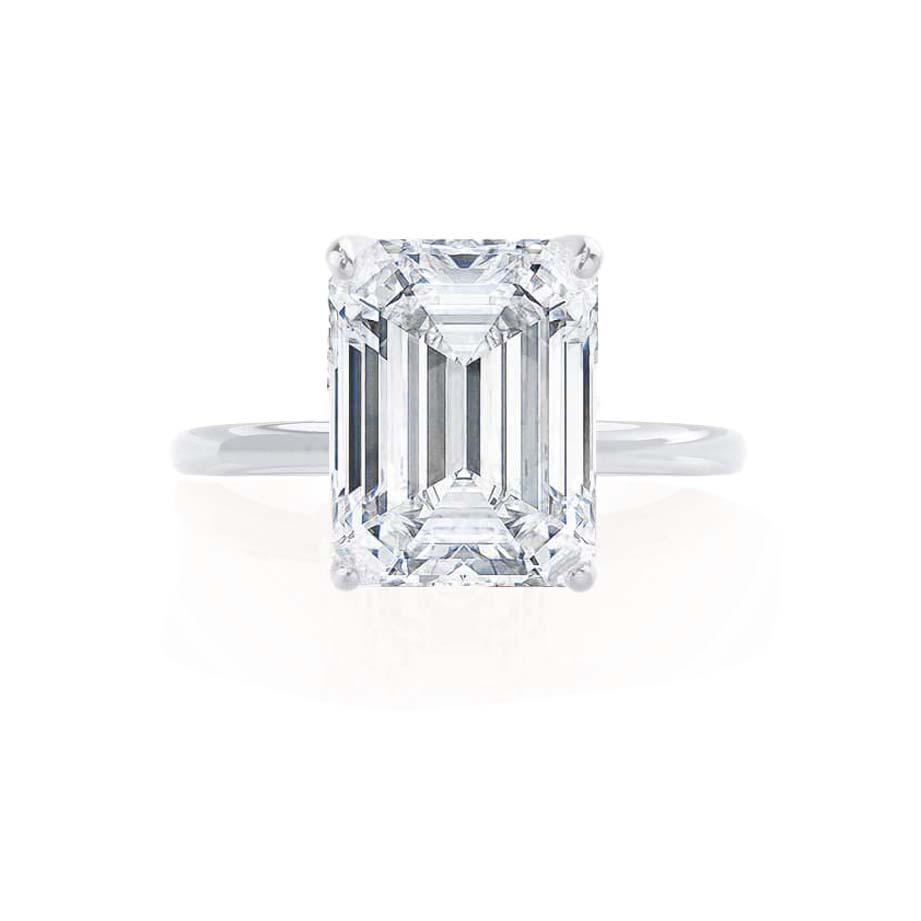 Emerald Cut Moissanite Ring