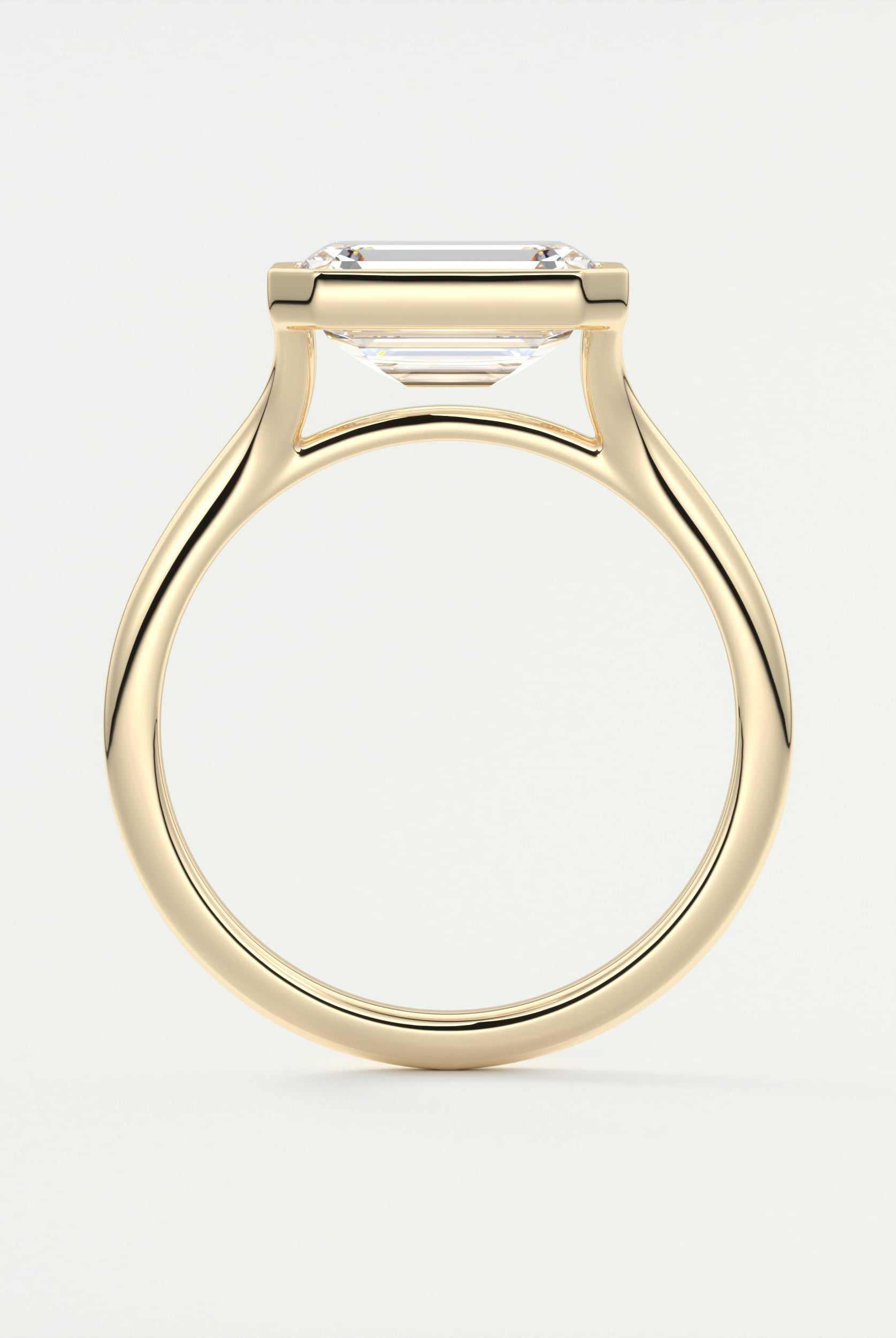 Bezel Set Engagement Ring