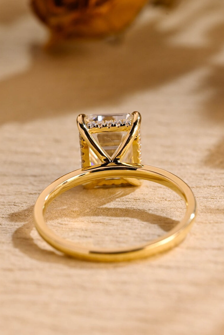 Hidden Halo Engagement Ring