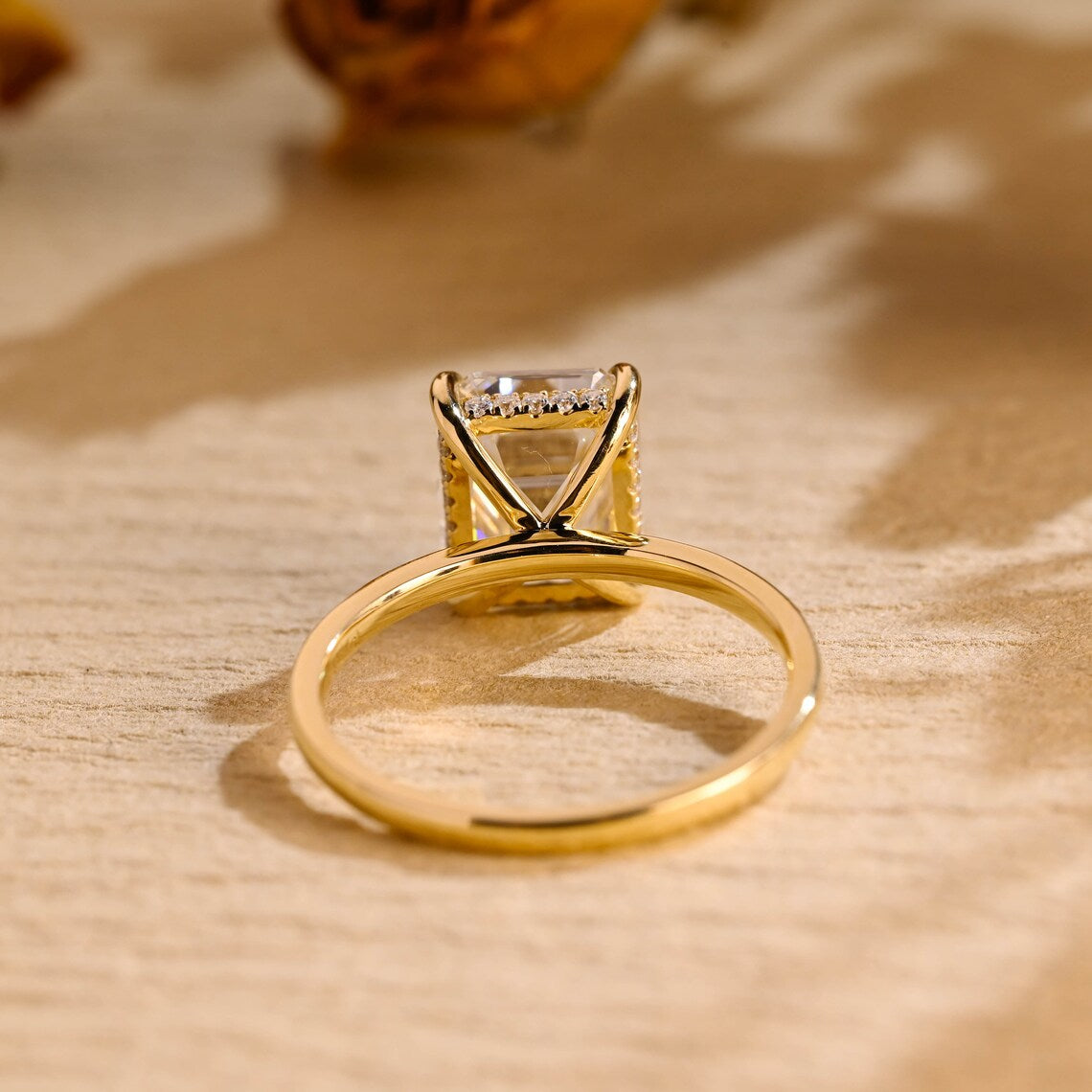 Hidden Halo Engagement Ring