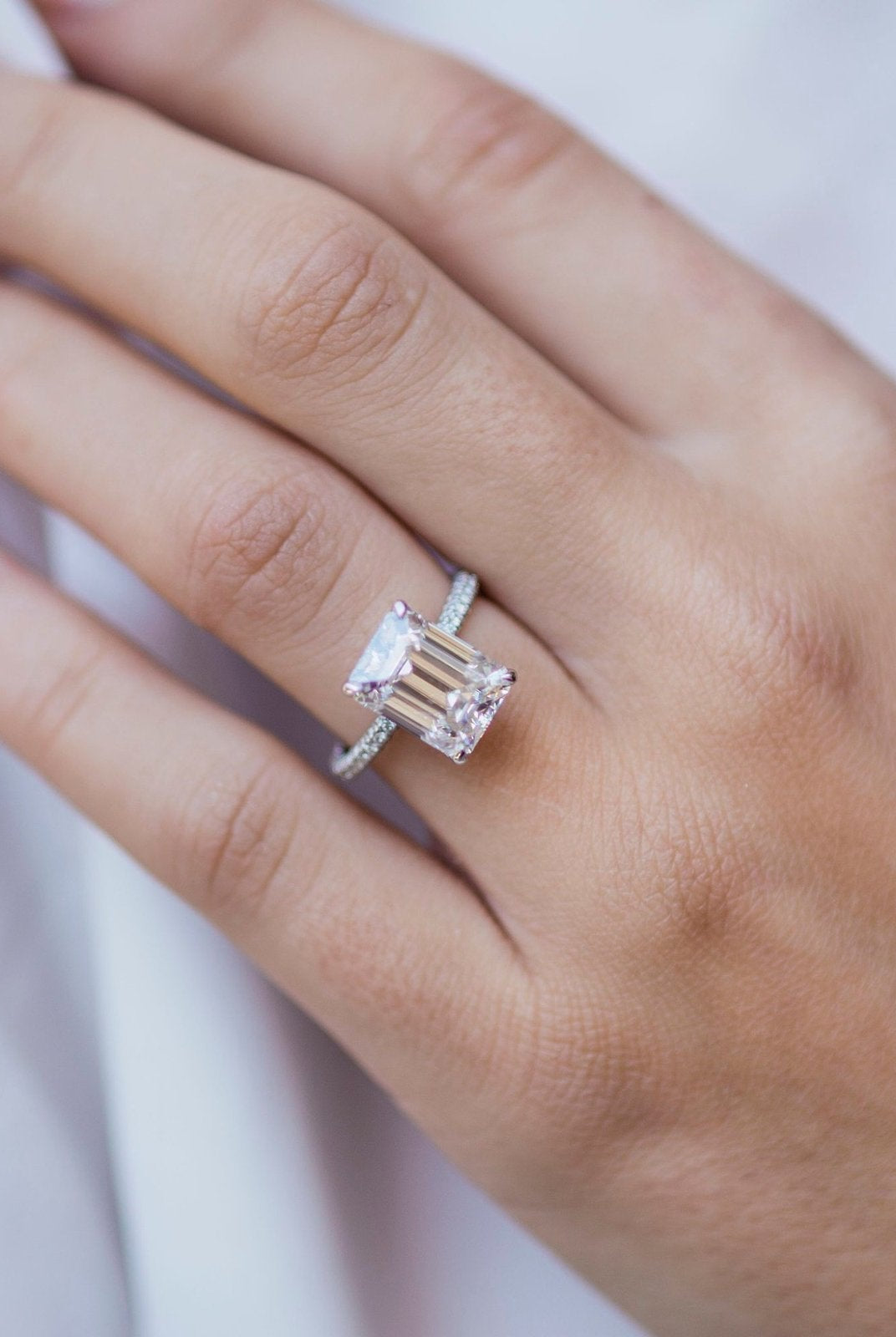 Moissanite Diamond Engagement Ring