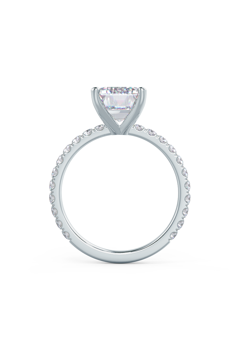 Pave Diamond Engagement Ring