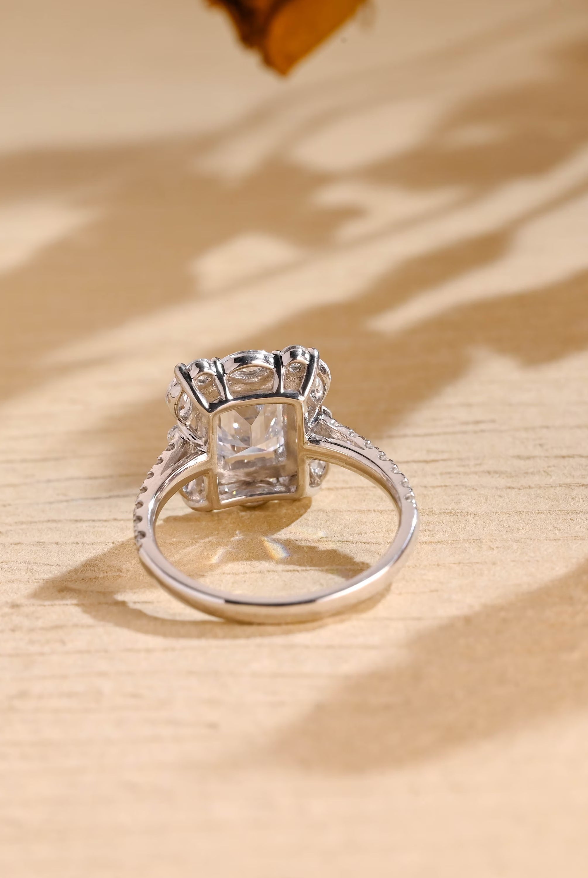 Diamond Accent Moissanite Ring