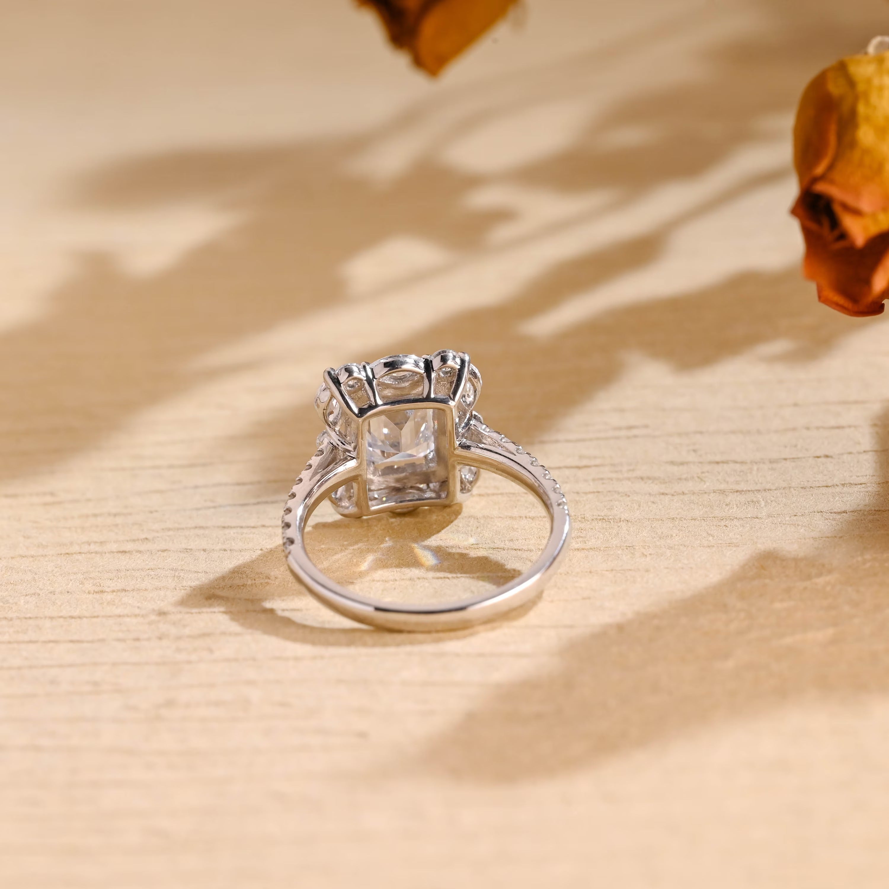 Diamond Accent Moissanite Ring