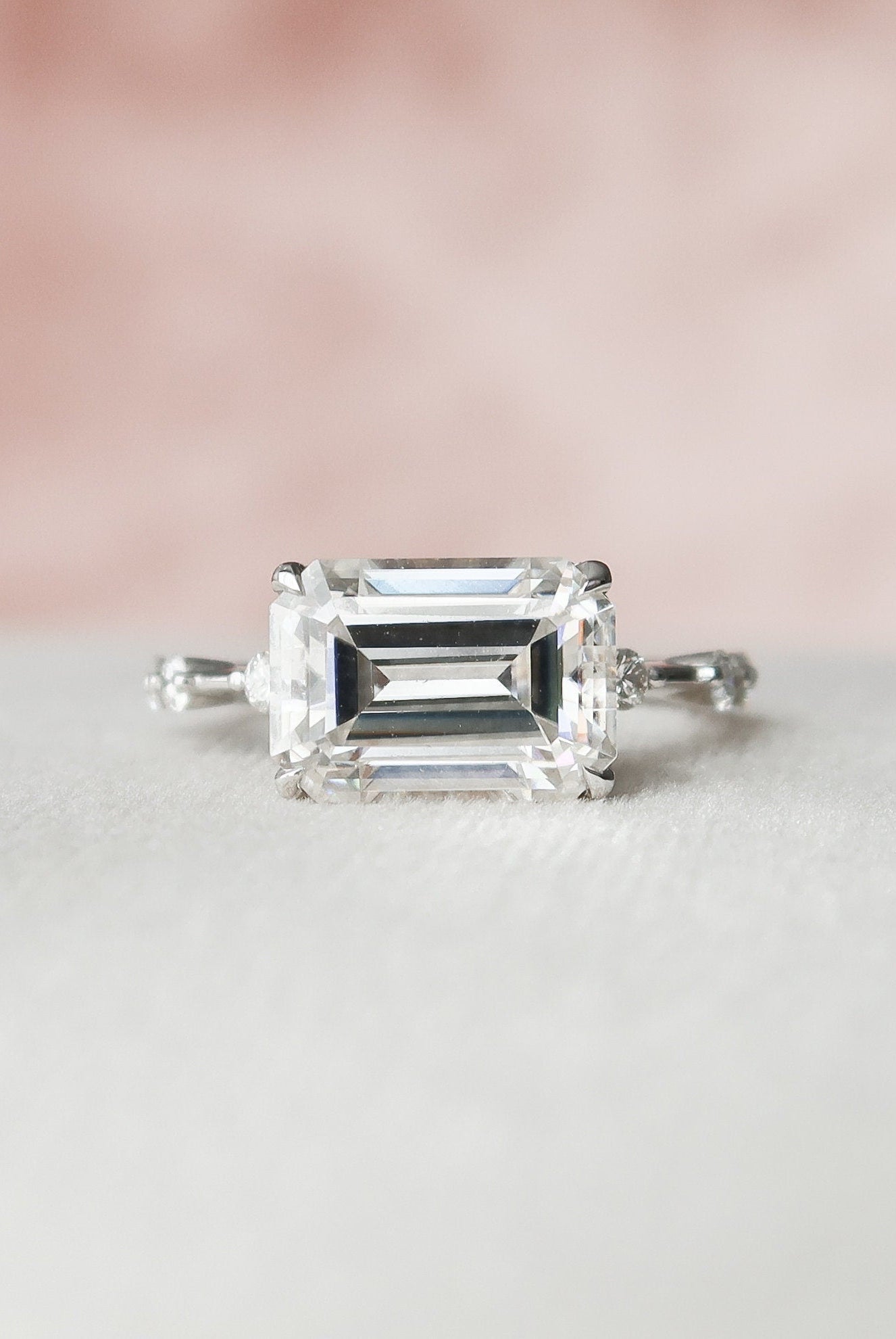 East West Engagement Ring