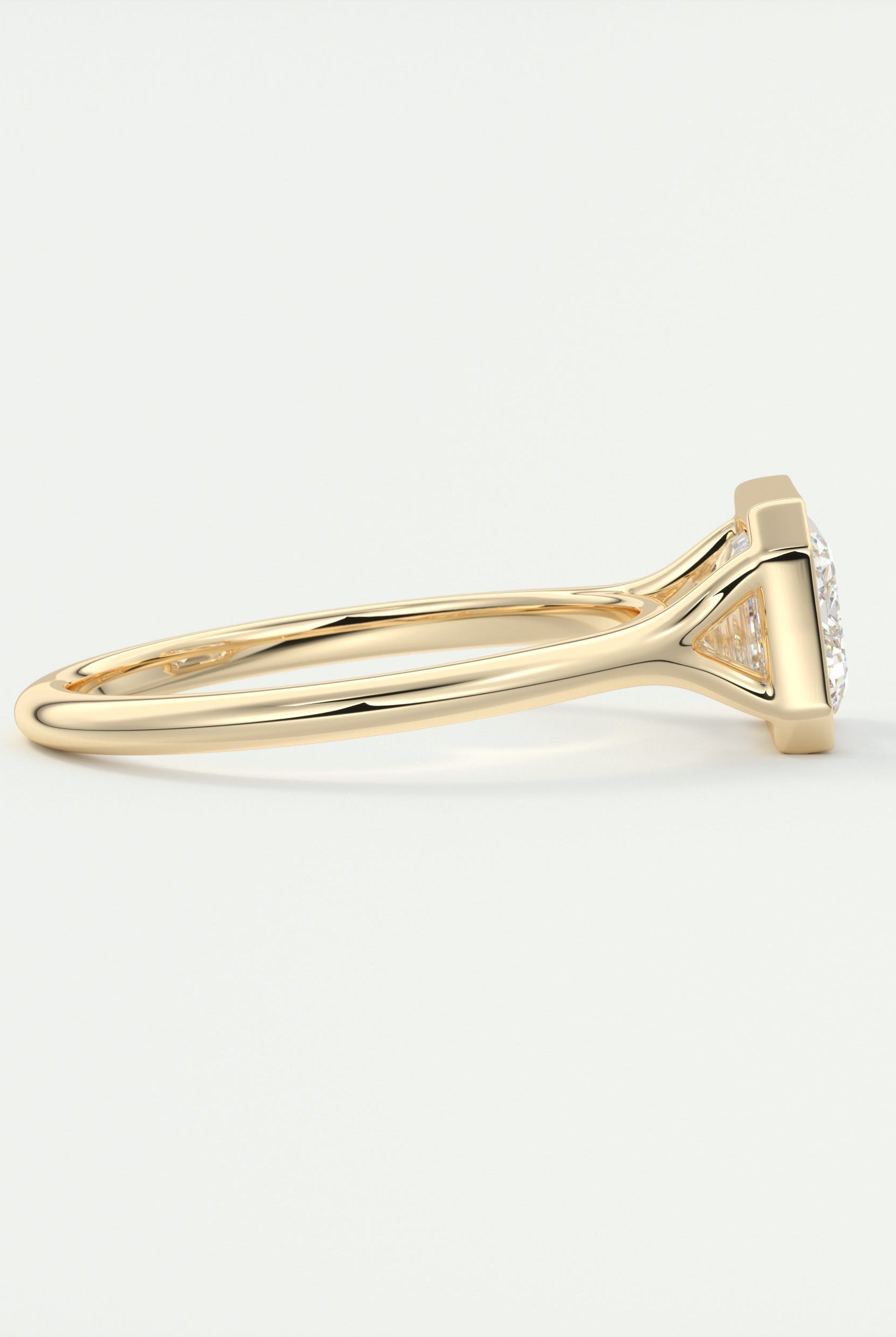 Split Shank Moissanite Ring